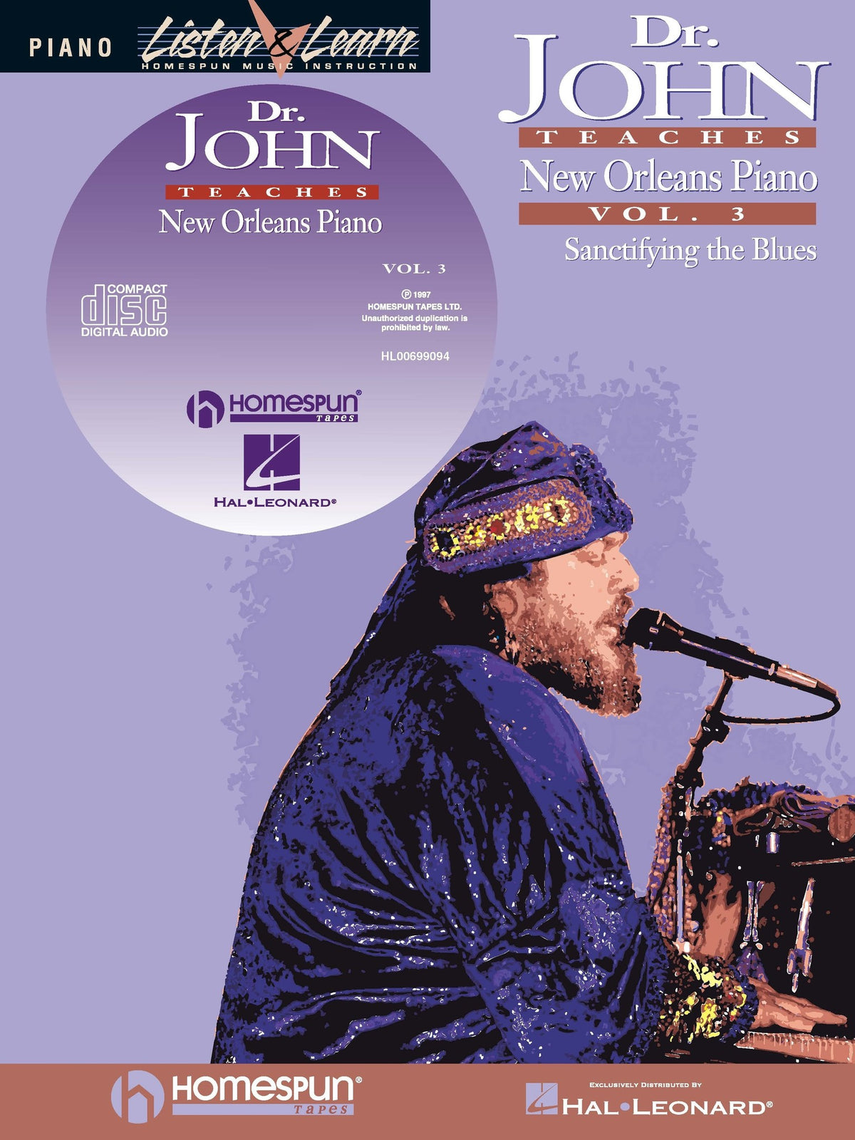 Product Cover for Dr. John Teaches New Orleans Piano – Volume 3