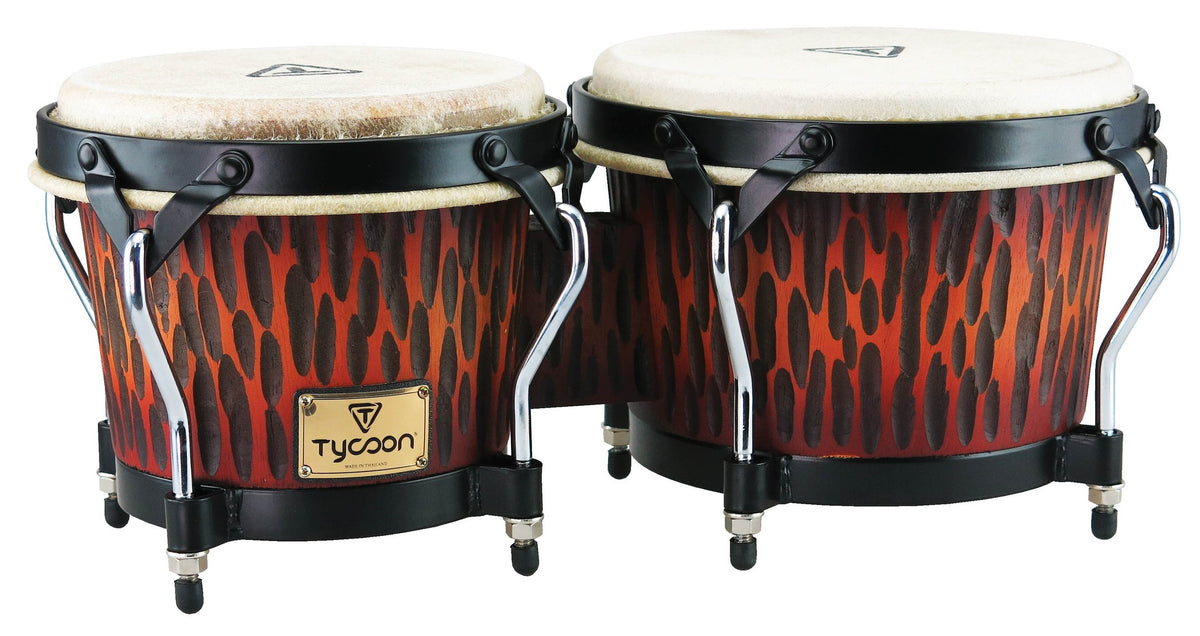 Product Cover for Supremo Series Chiseled Orange Finish Bongos