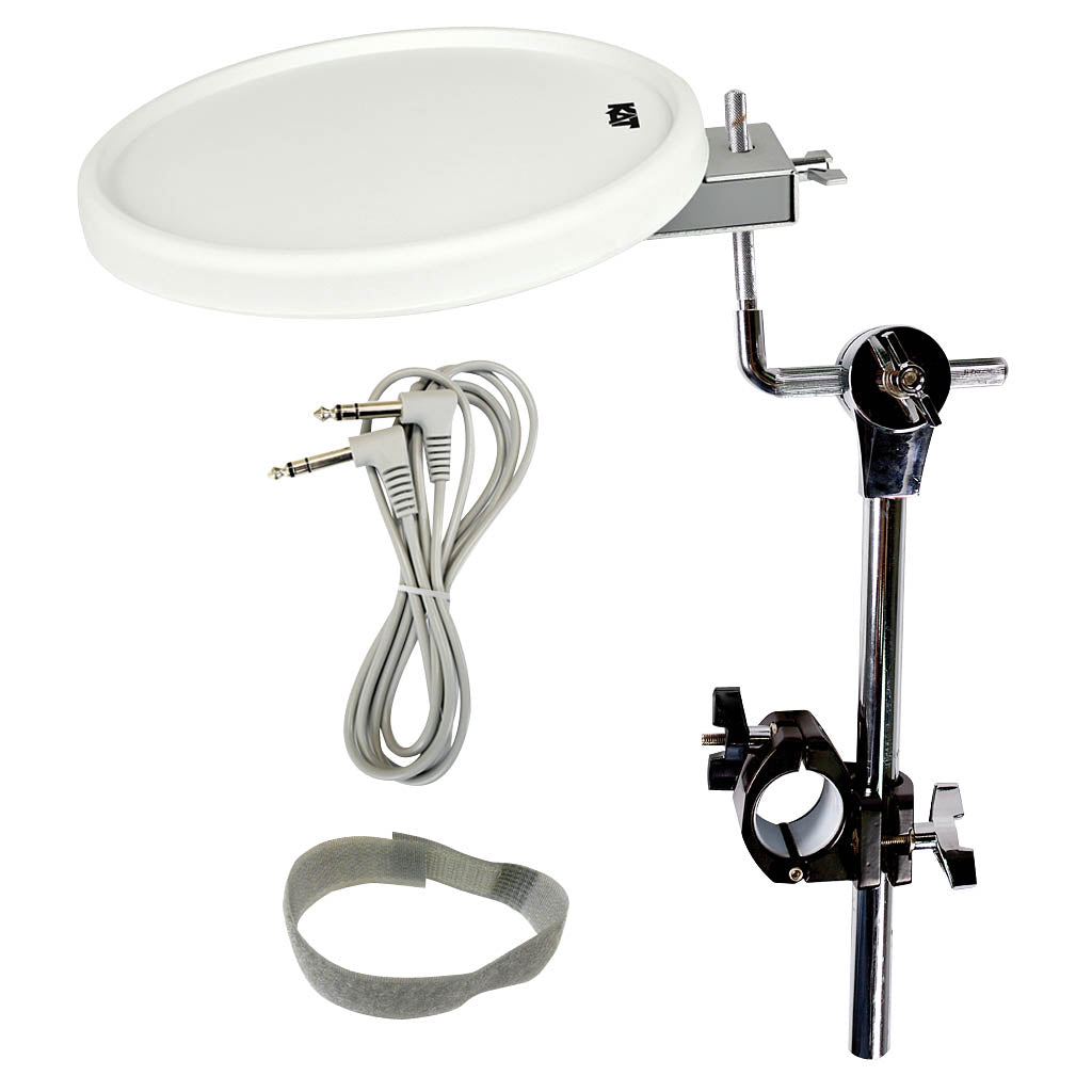 Product Cover for KAT 11-Inch White Dual Pad with Tom Arm, Clamp, 8-Foot Cable, and Velcro Tie