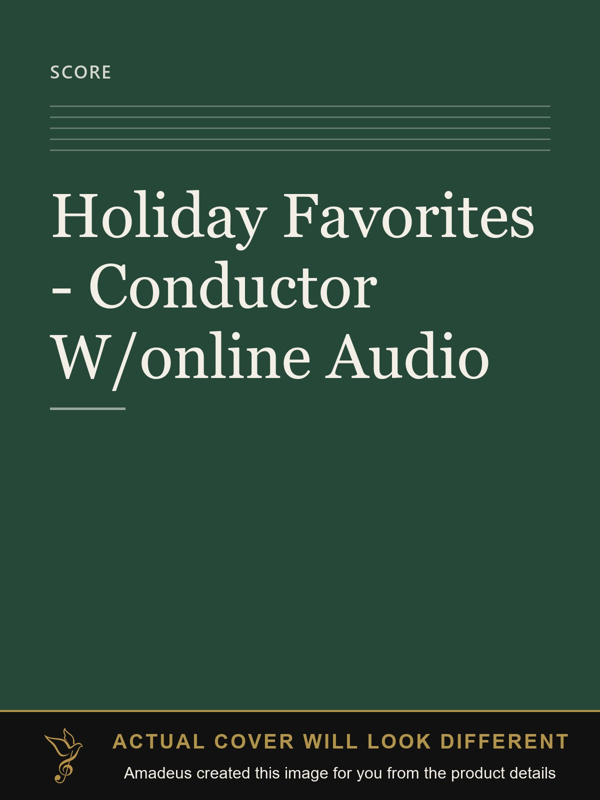 Holiday Favorites - Conductor W/online Audio - Amadeus created this image from the product details; the actual cover will look different
