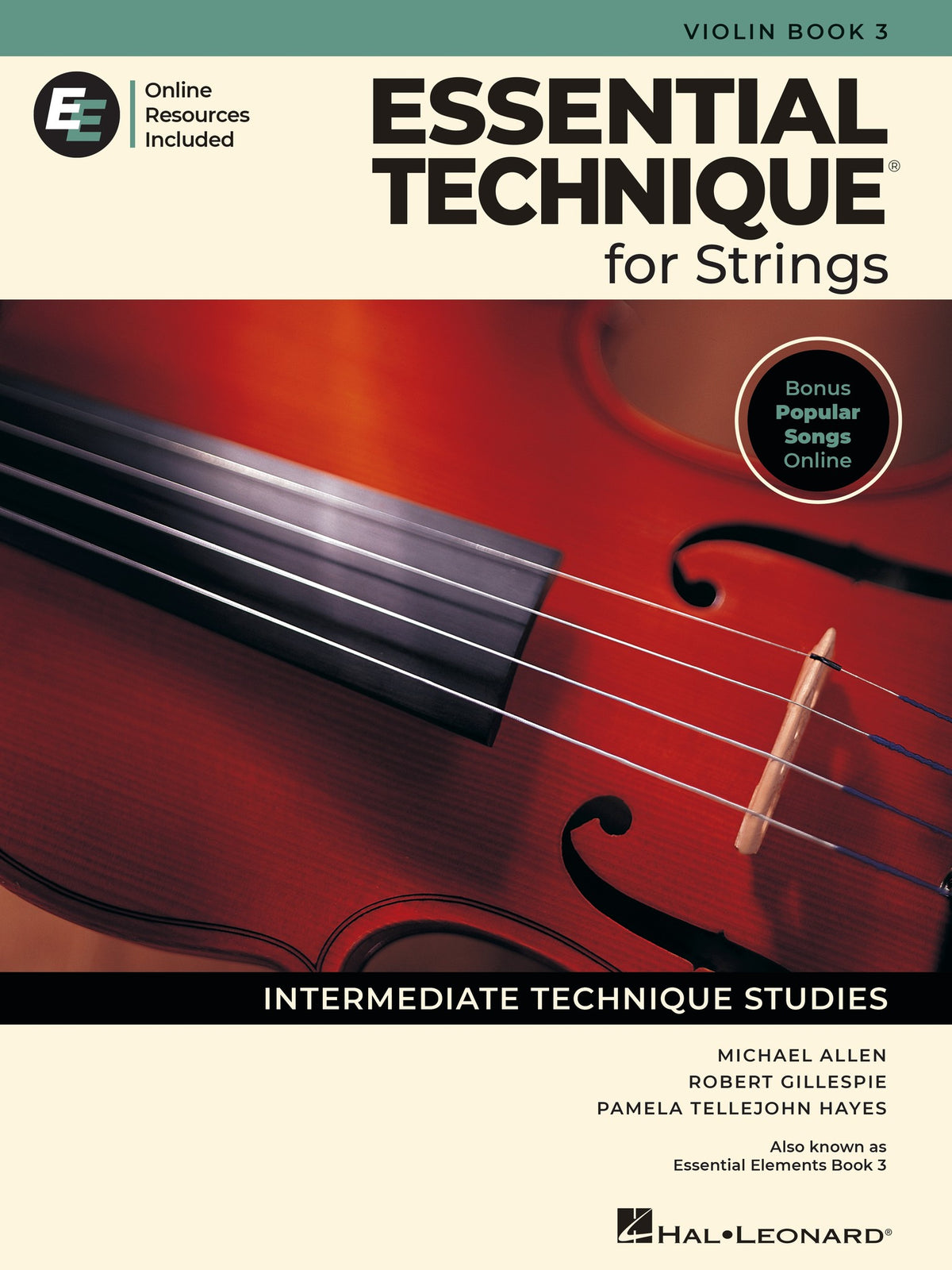 Product Cover for Essential Technique for Strings – Violin Book 3 with Online Resources
