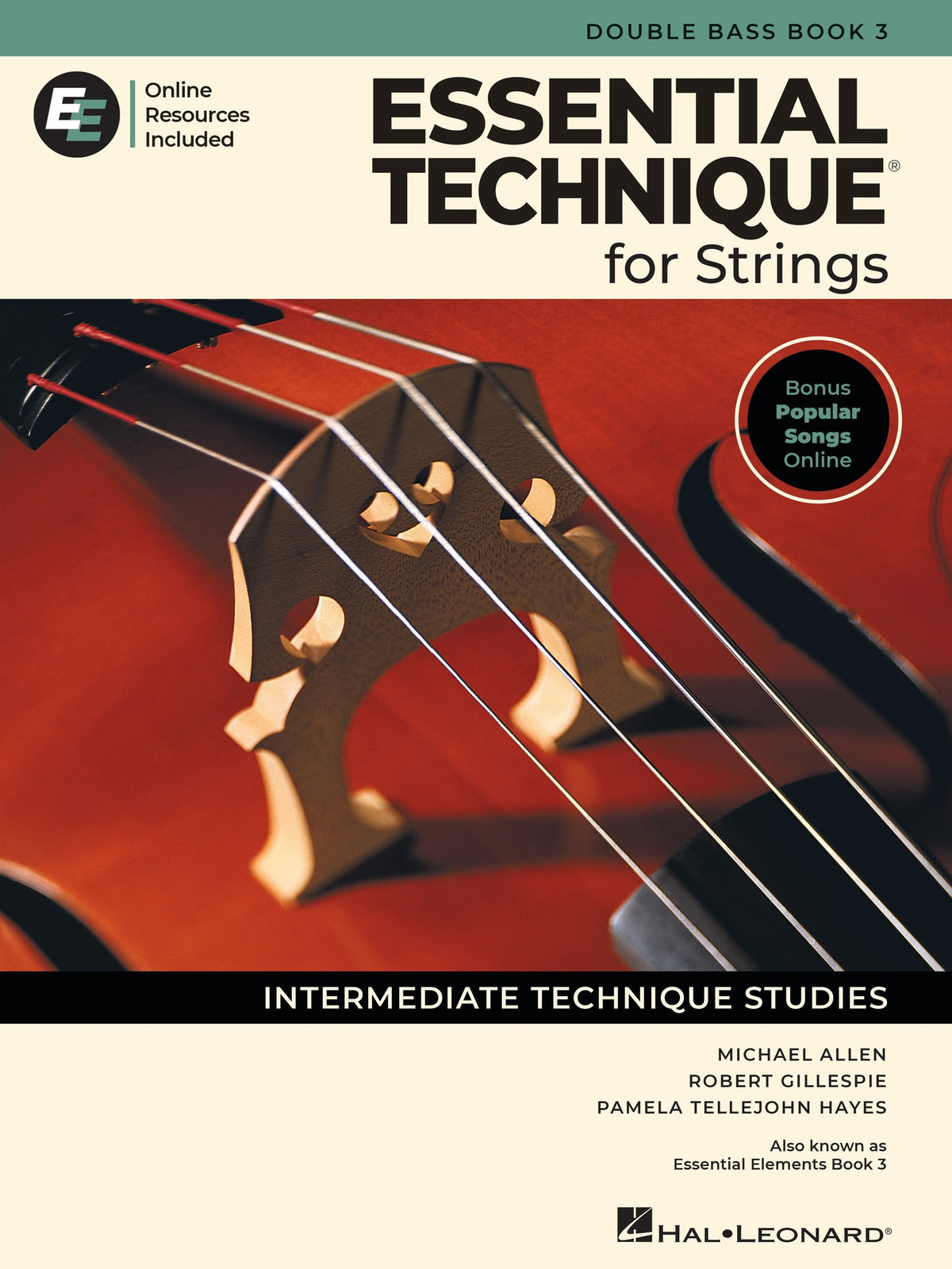 Product Cover for Essential Technique for Strings – Double Bass Book 3 with Online Resources