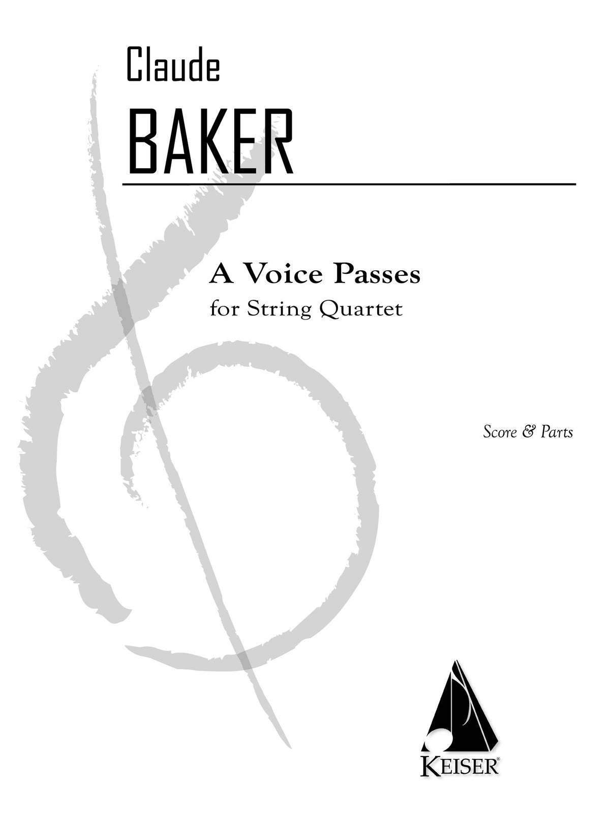 Product Cover for A Voice Passes (Score and Parts)