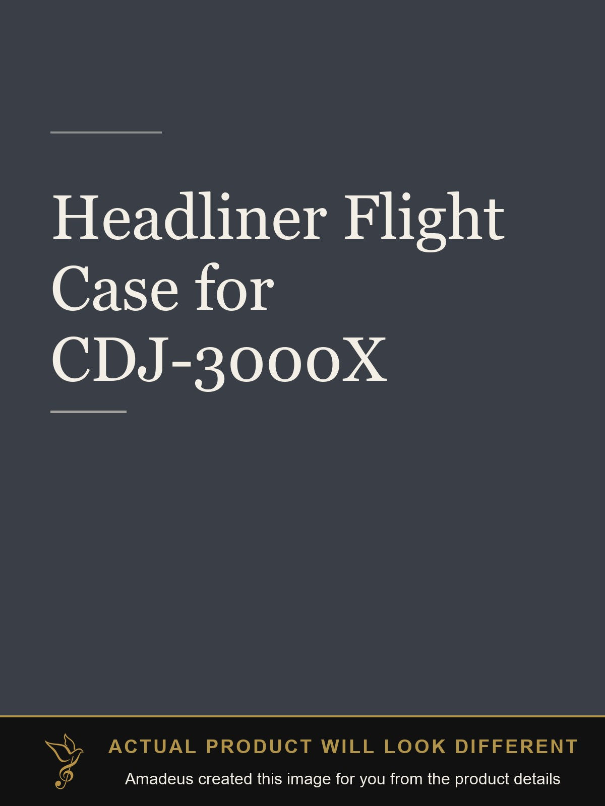 Headliner Flight Case for CDJ-3000X - Amadeus created this image from the product details; the actual product will look different