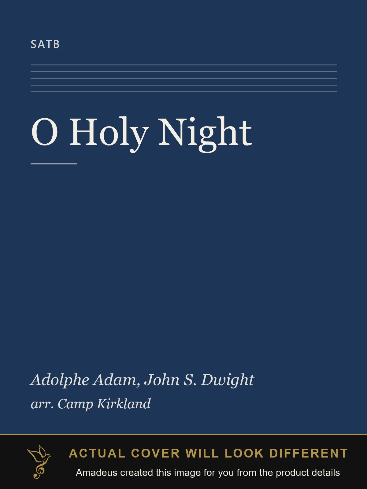 O Holy Night - Amadeus created this image from the product details; the actual cover will look different