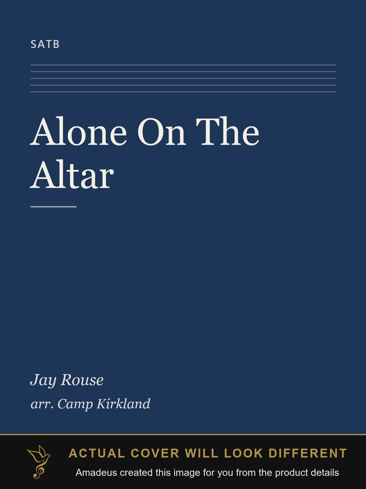 Alone On The Altar - Amadeus created this image from the product details; the actual cover will look different
