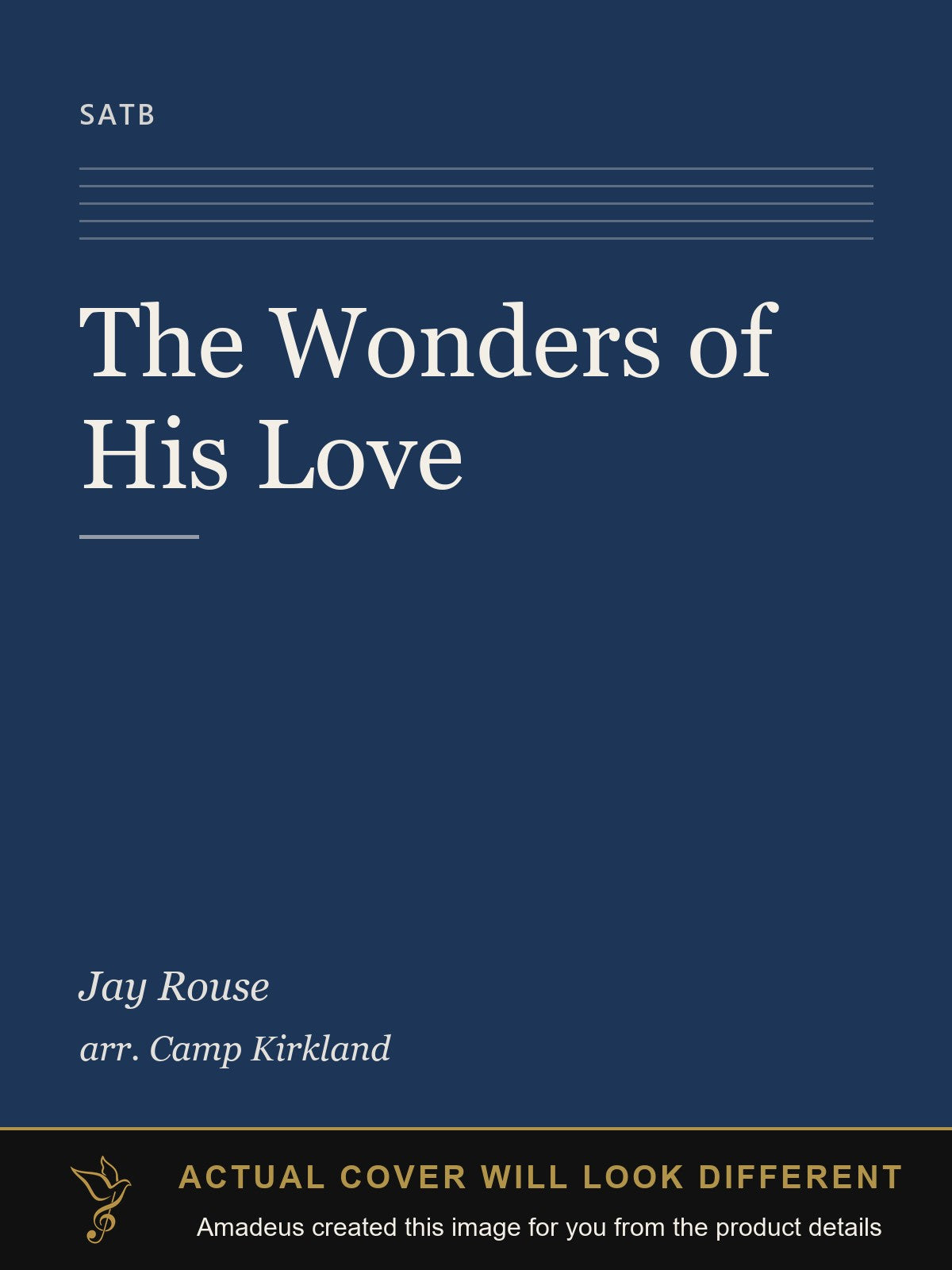 The Wonders of His Love - Amadeus created this image from the product details; the actual cover will look different