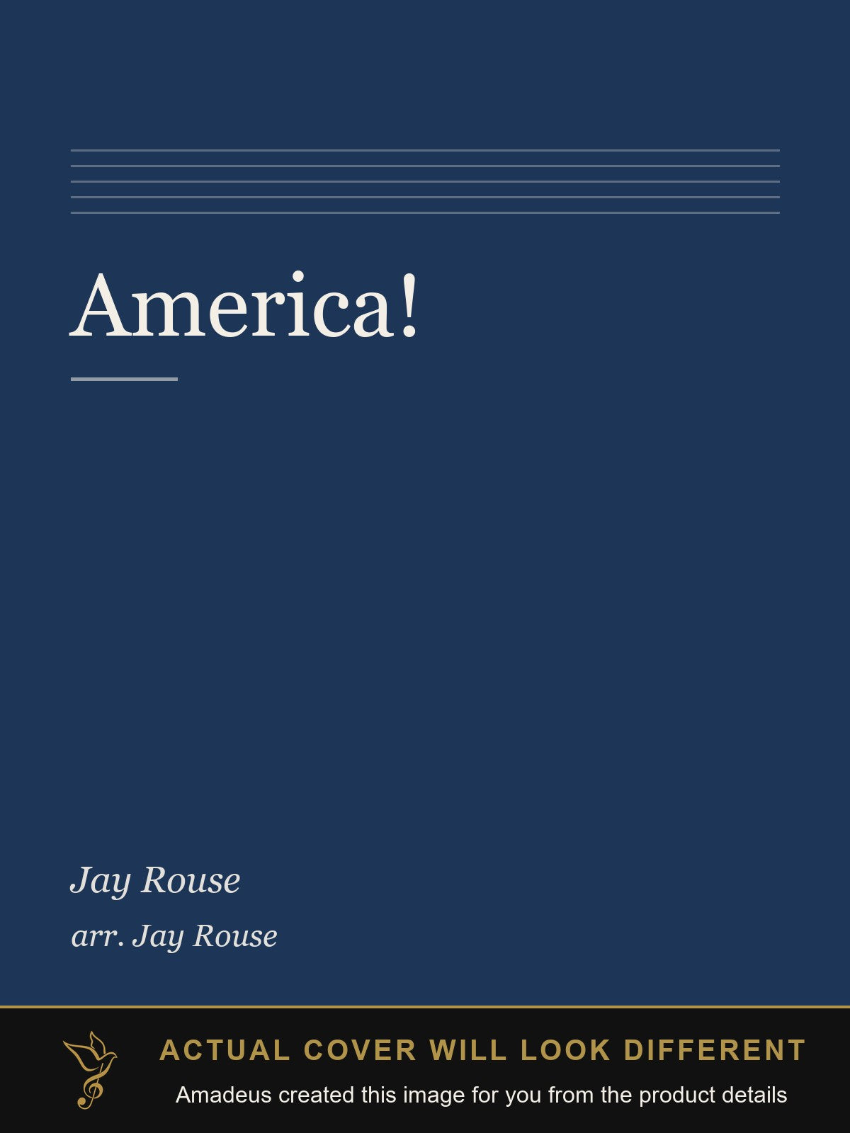 America! - Amadeus created this image from the product details; the actual cover will look different