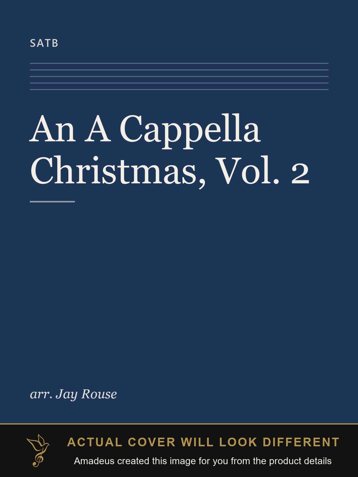 An A Cappella Christmas, Vol. 2 - Amadeus created this image from the product details; the actual cover will look different