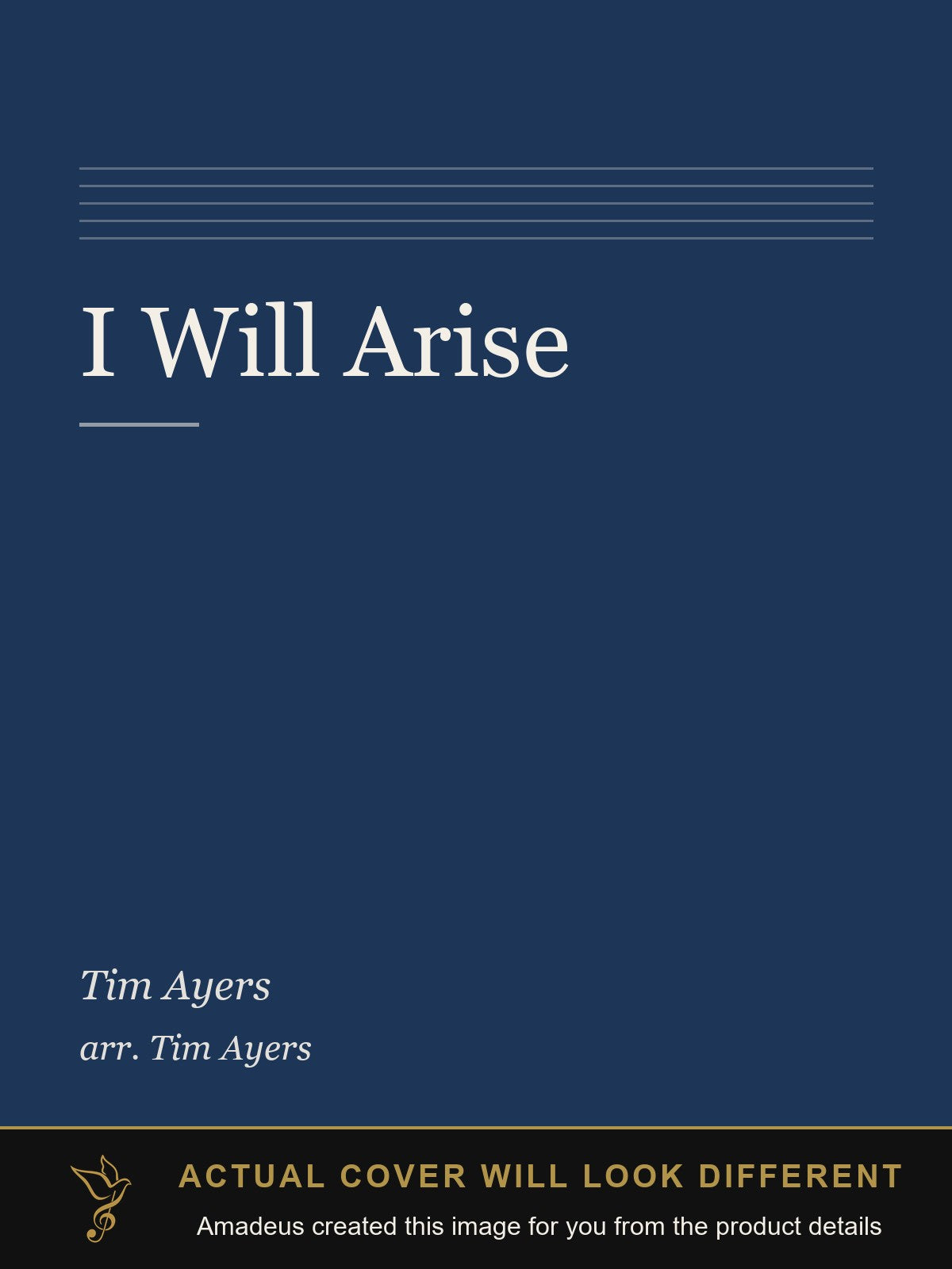 I Will Arise - Amadeus created this image from the product details; the actual cover will look different