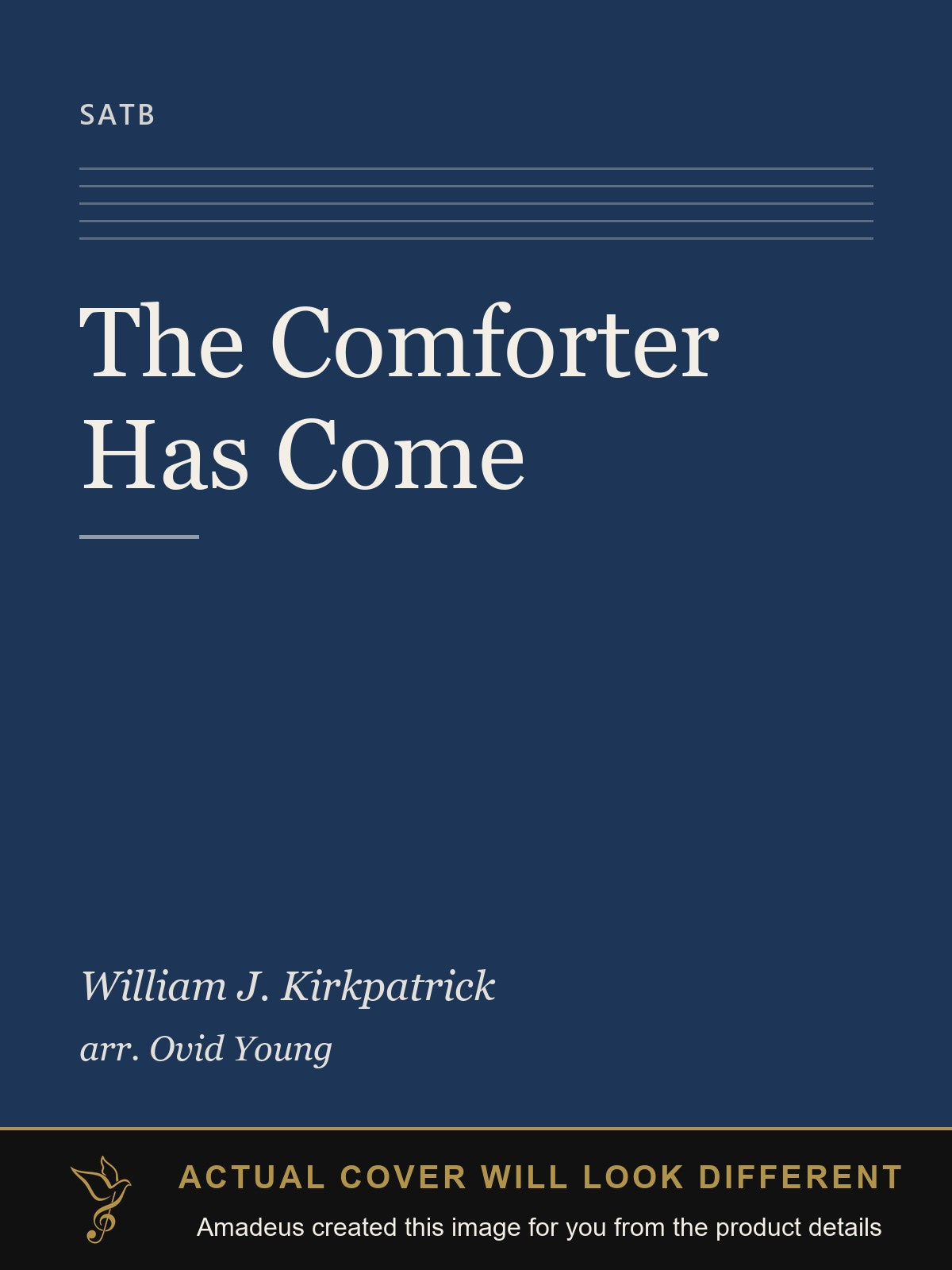 The Comforter Has Come - Amadeus created this image from the product details; the actual cover will look different