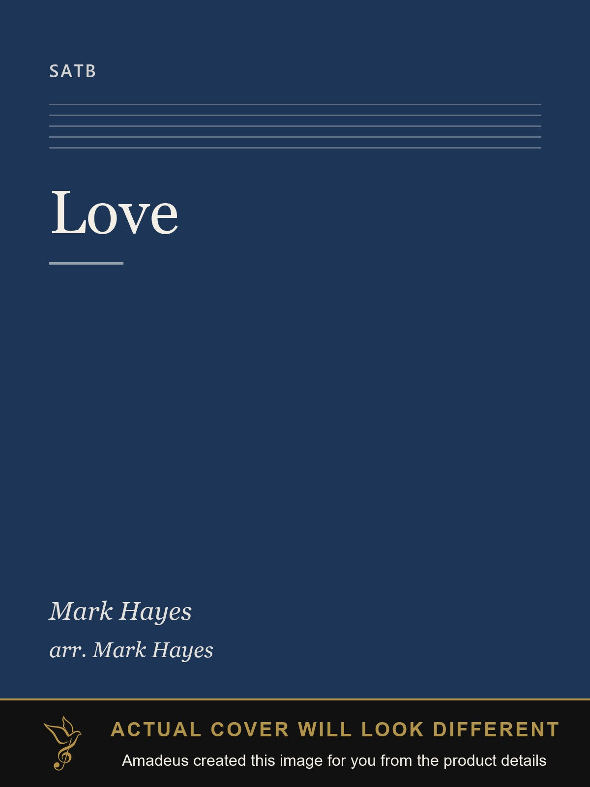 Love - Amadeus created this image from the product details; the actual cover will look different