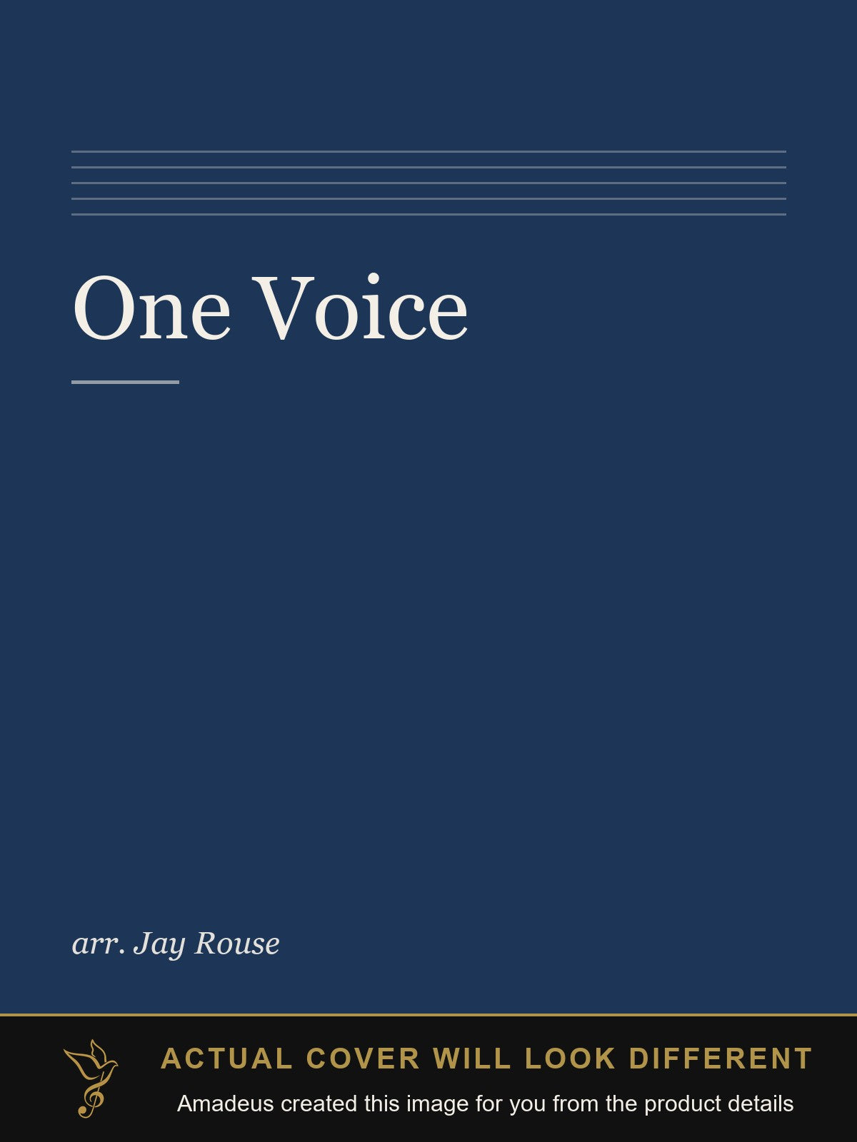 One Voice - Amadeus created this image from the product details; the actual cover will look different
