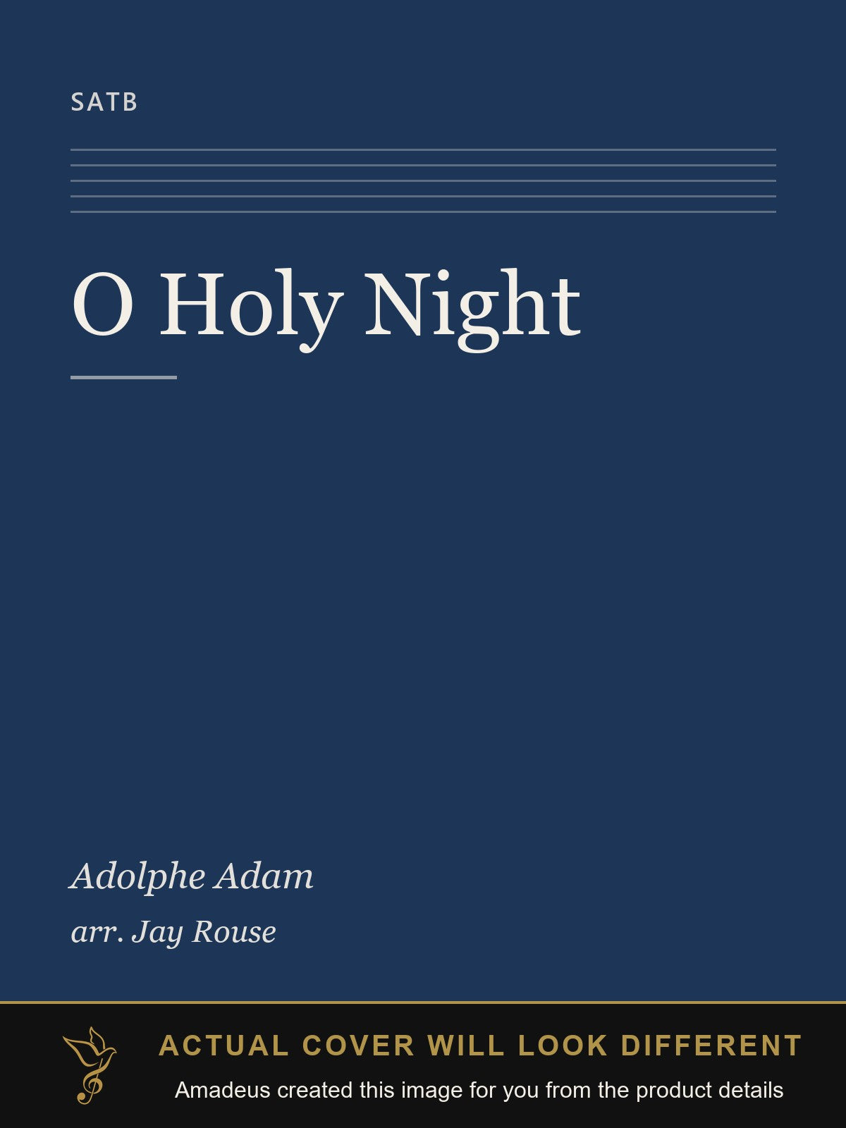 O Holy Night - Amadeus created this image from the product details; the actual cover will look different