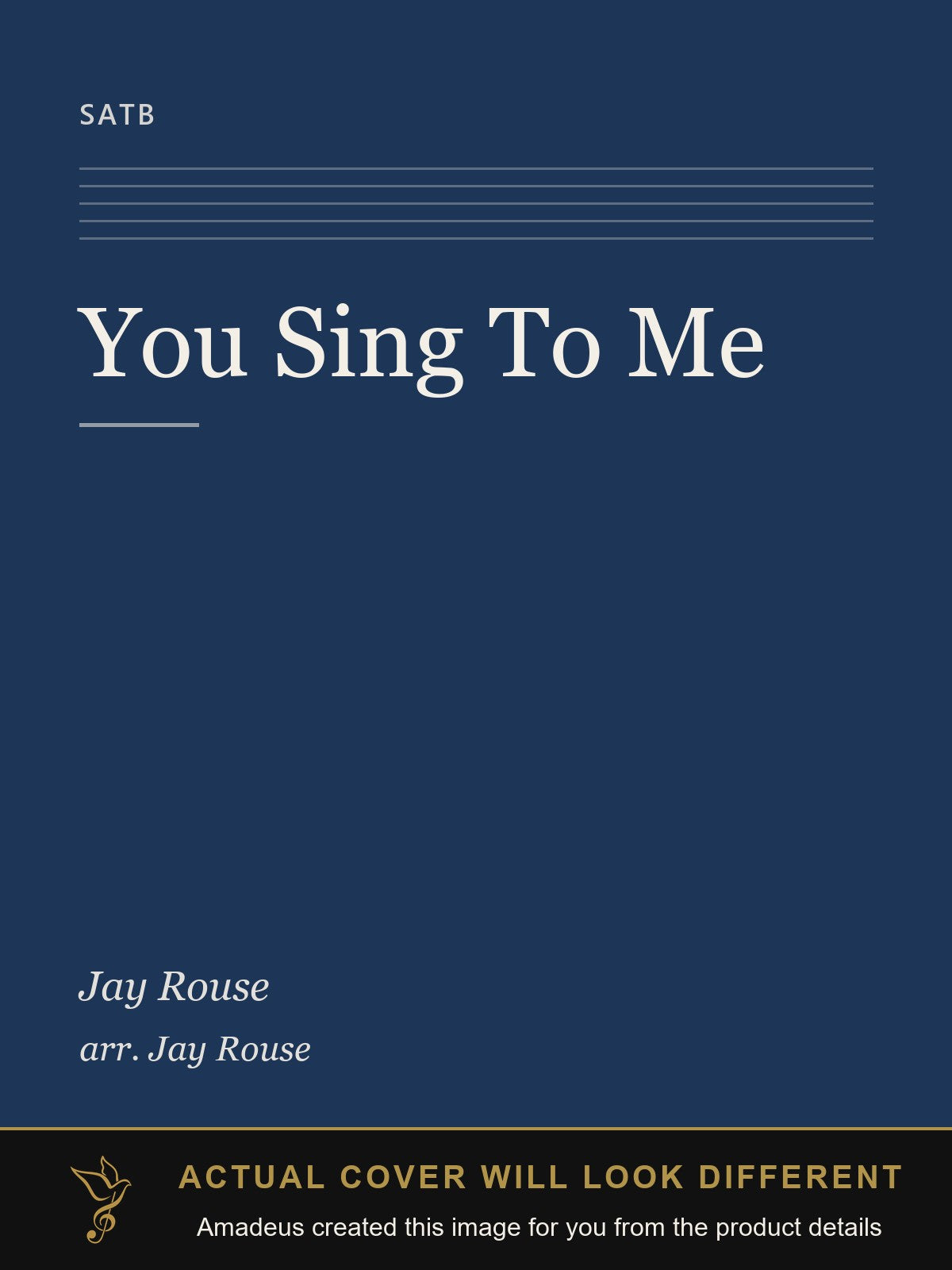 You Sing To Me - Amadeus created this image from the product details; the actual cover will look different