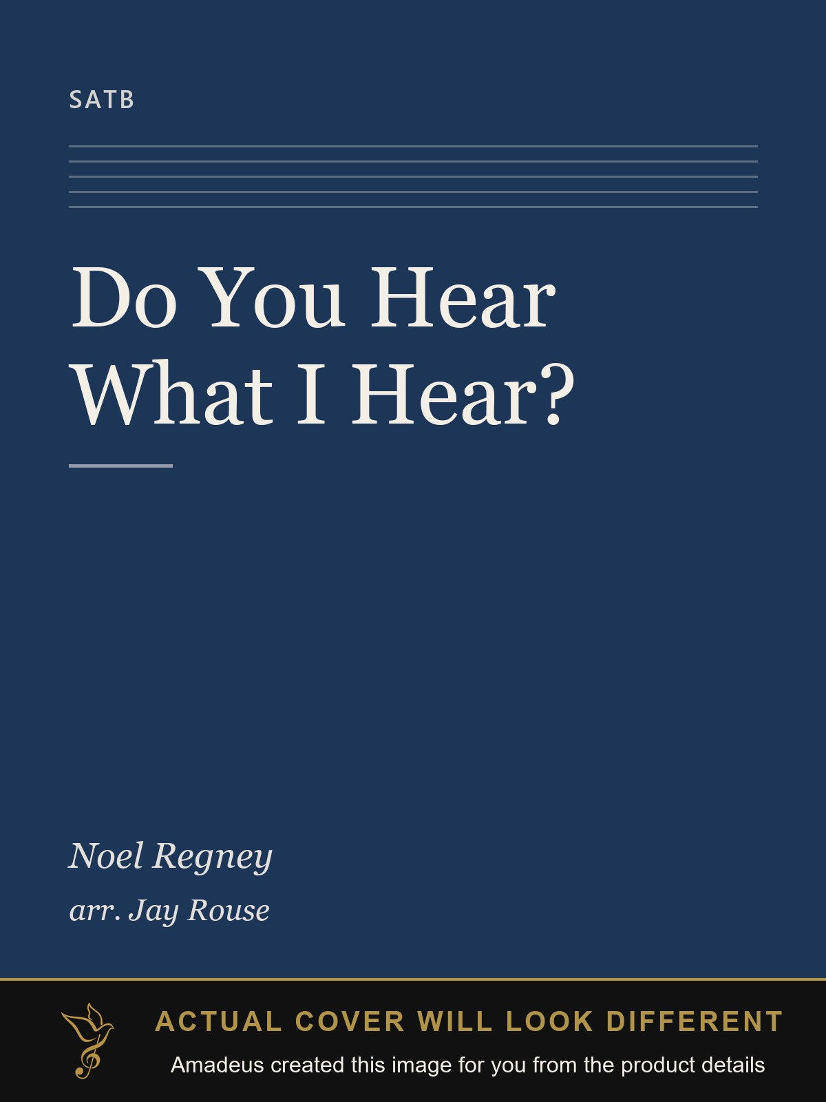 Do You Hear What I Hear? - Amadeus created this image from the product details; the actual cover will look different