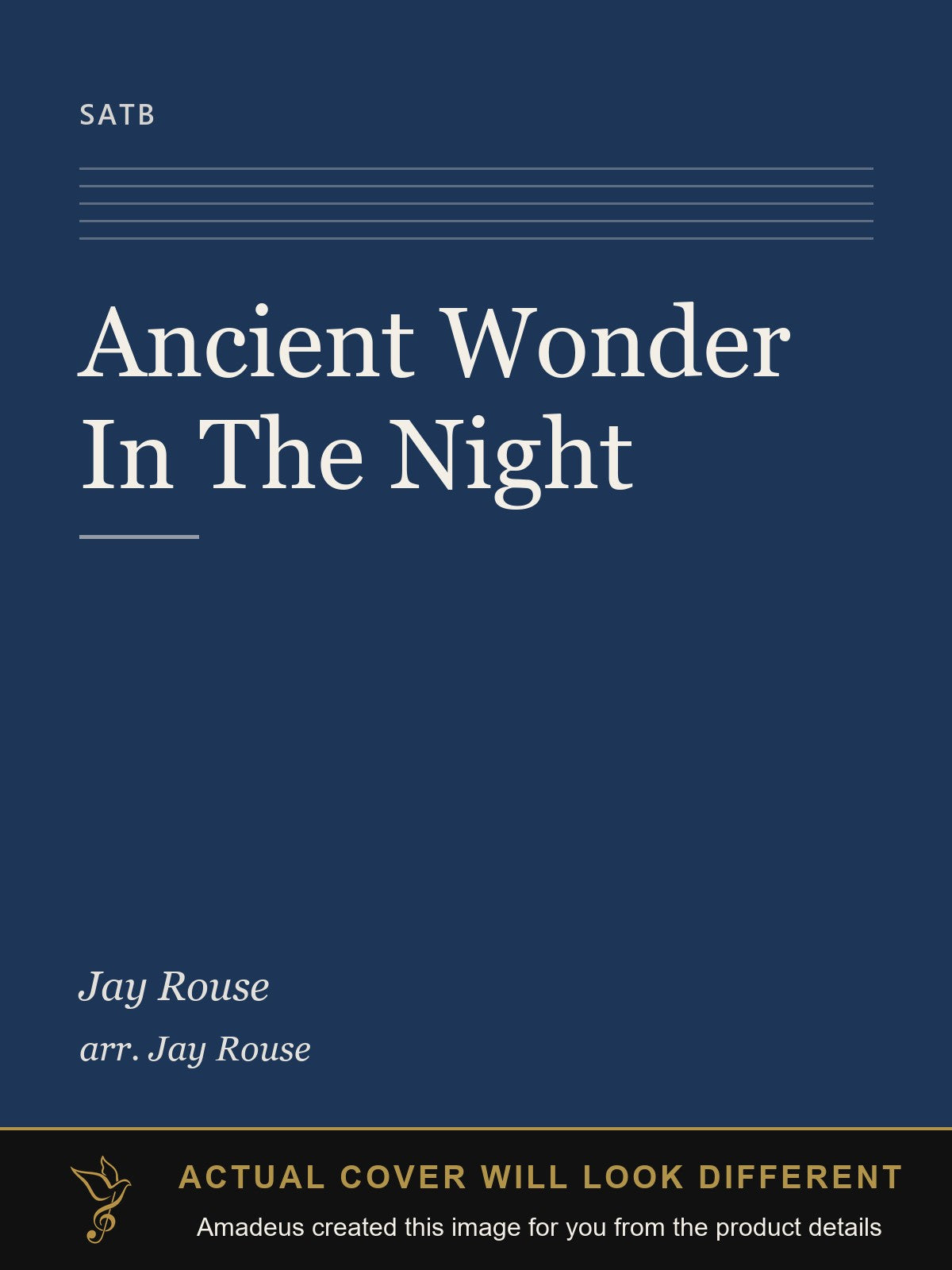 Ancient Wonder In The Night - Amadeus created this image from the product details; the actual cover will look different