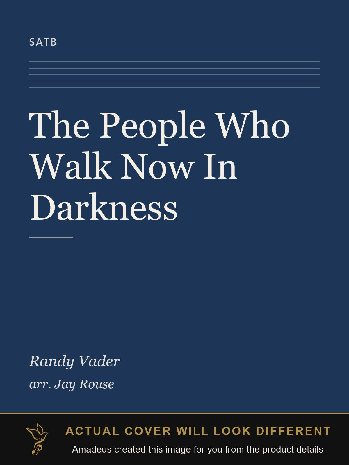 The People Who Walk Now In Darkness - Amadeus created this image from the product details; the actual cover will look different