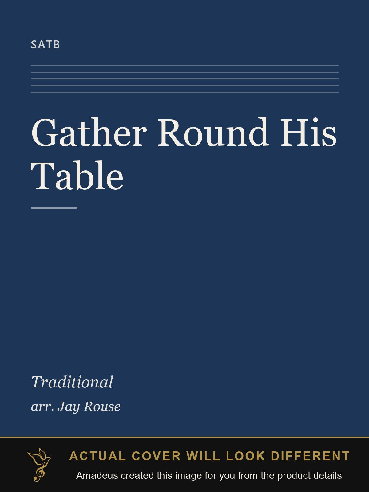 Gather Round His Table - Amadeus created this image from the product details; the actual cover will look different