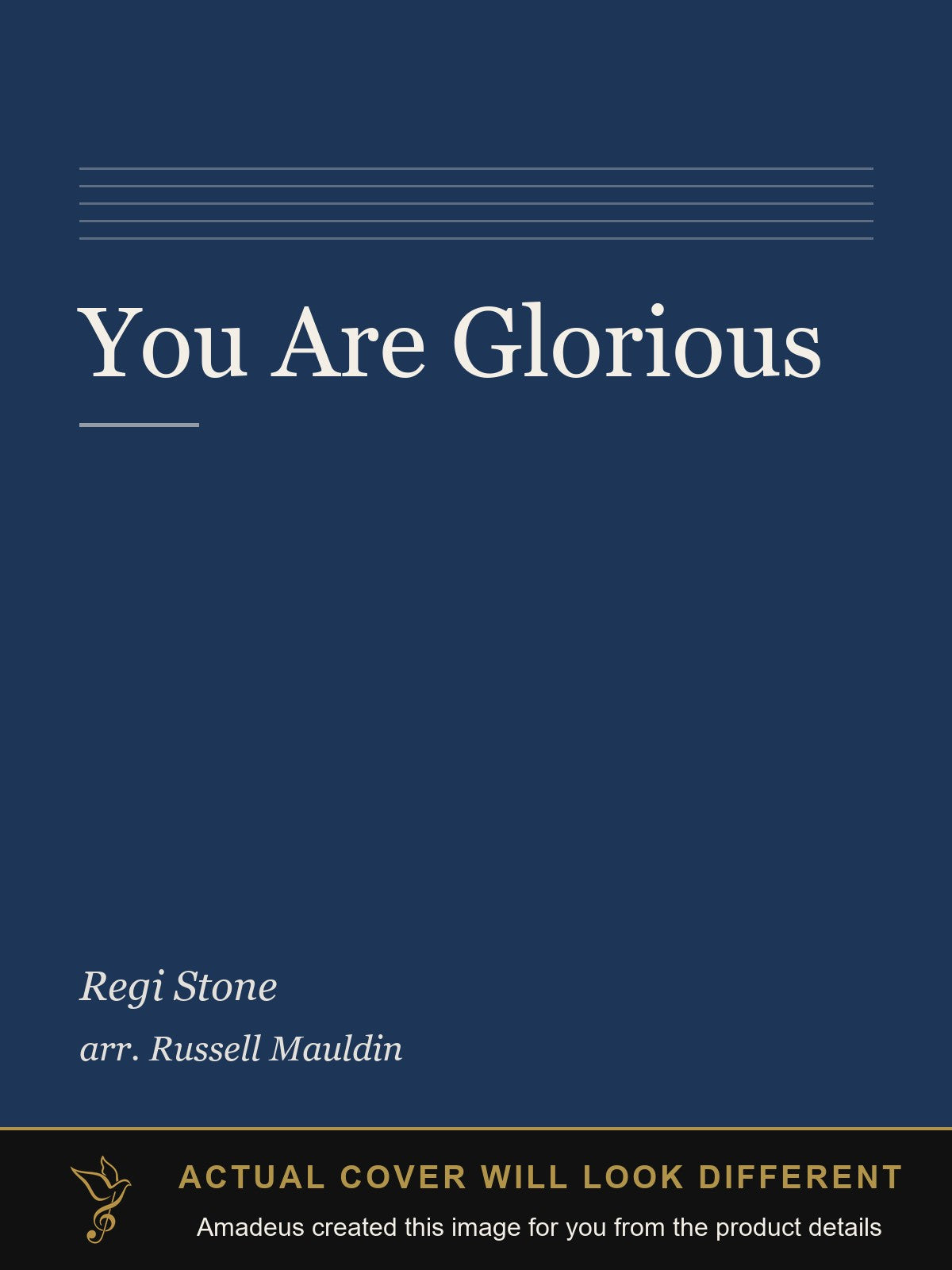 You Are Glorious - Amadeus created this image from the product details; the actual cover will look different