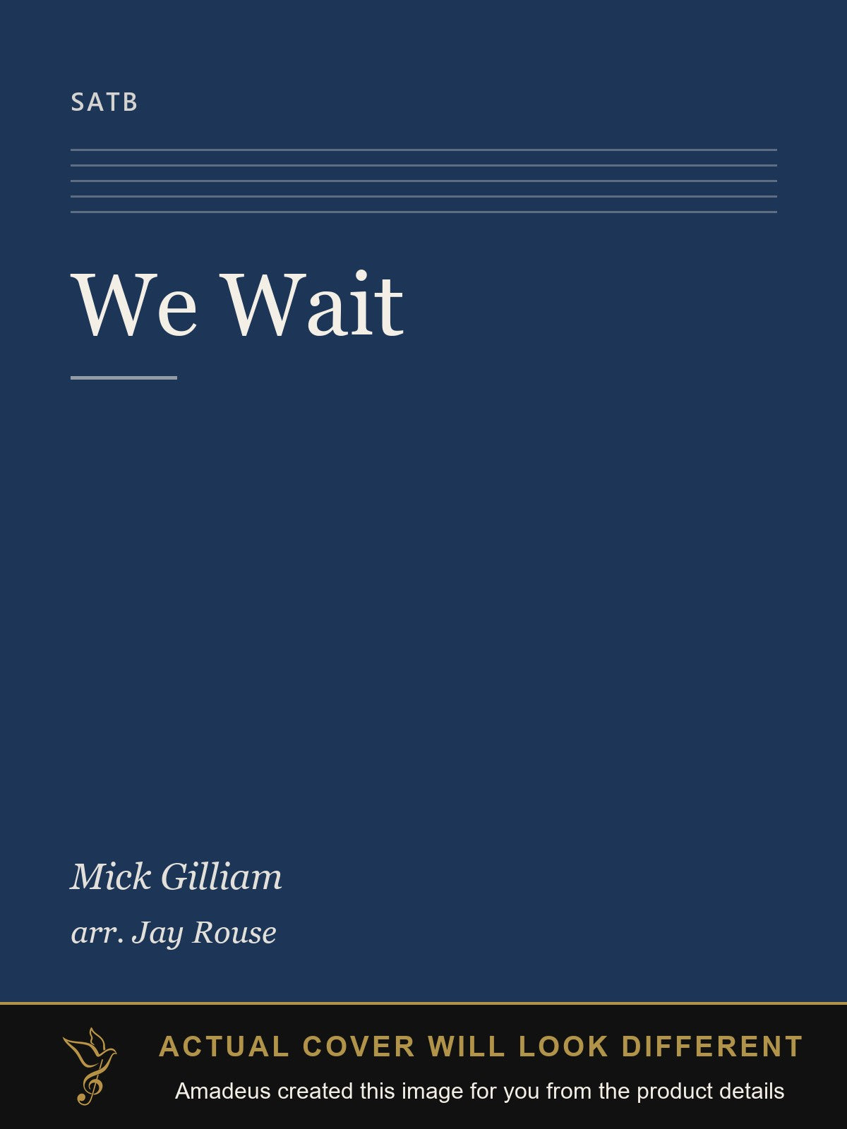 We Wait - Amadeus created this image from the product details; the actual cover will look different