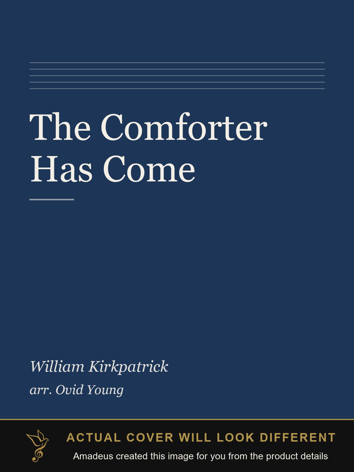 The Comforter Has Come - Amadeus created this image from the product details; the actual cover will look different