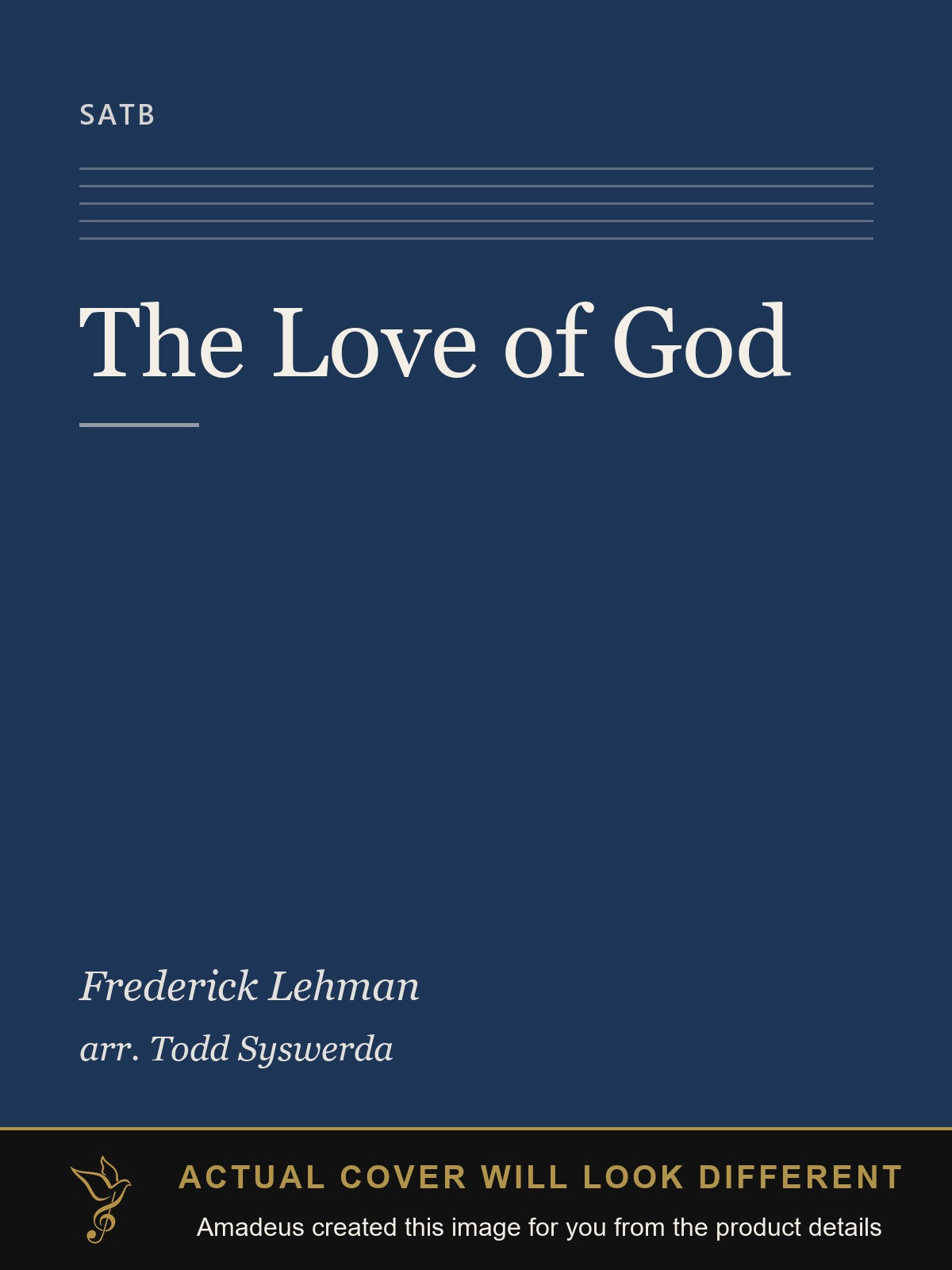 The Love of God - Amadeus created this image from the product details; the actual cover will look different