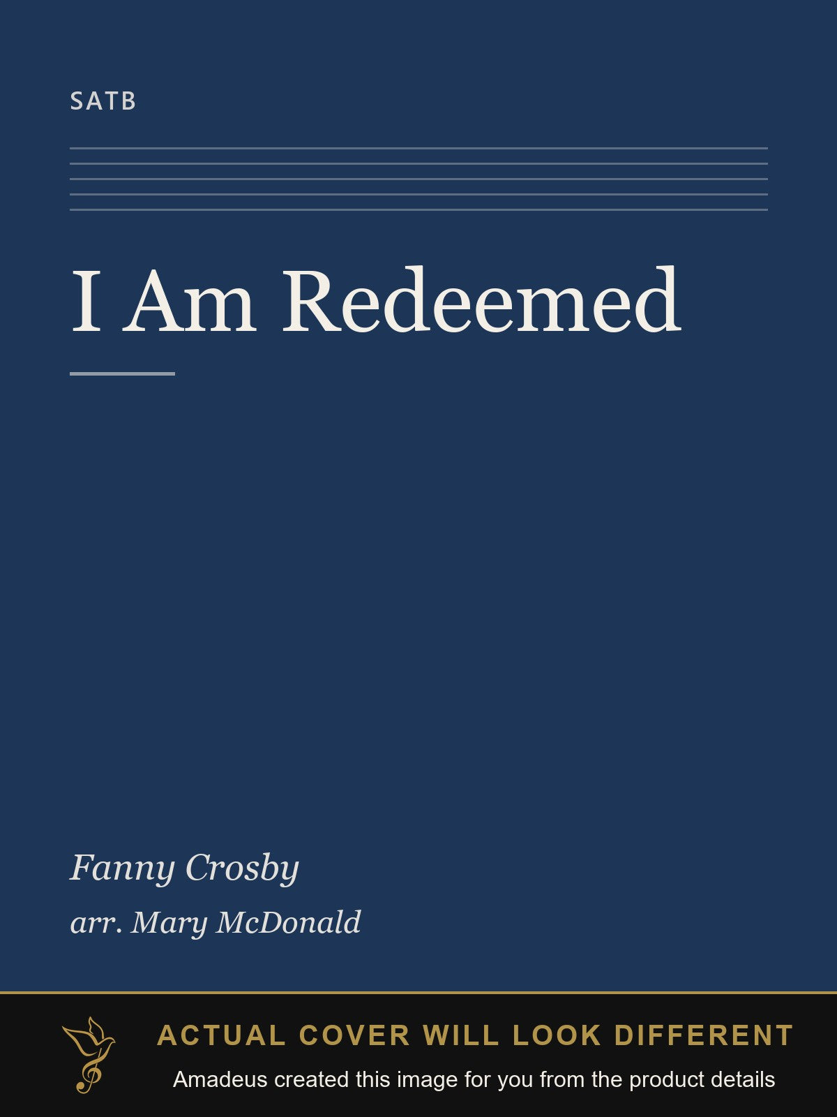 I Am Redeemed - Amadeus created this image from the product details; the actual cover will look different