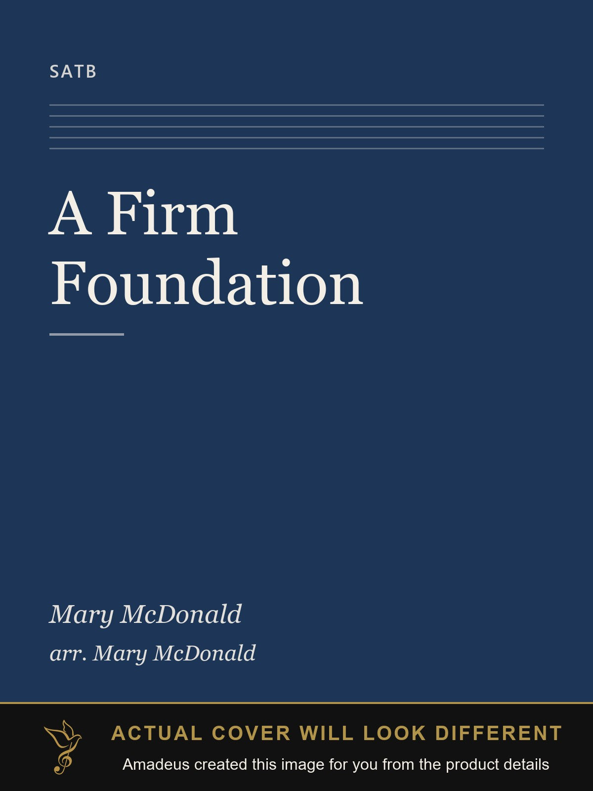 A Firm Foundation - Amadeus created this image from the product details; the actual cover will look different