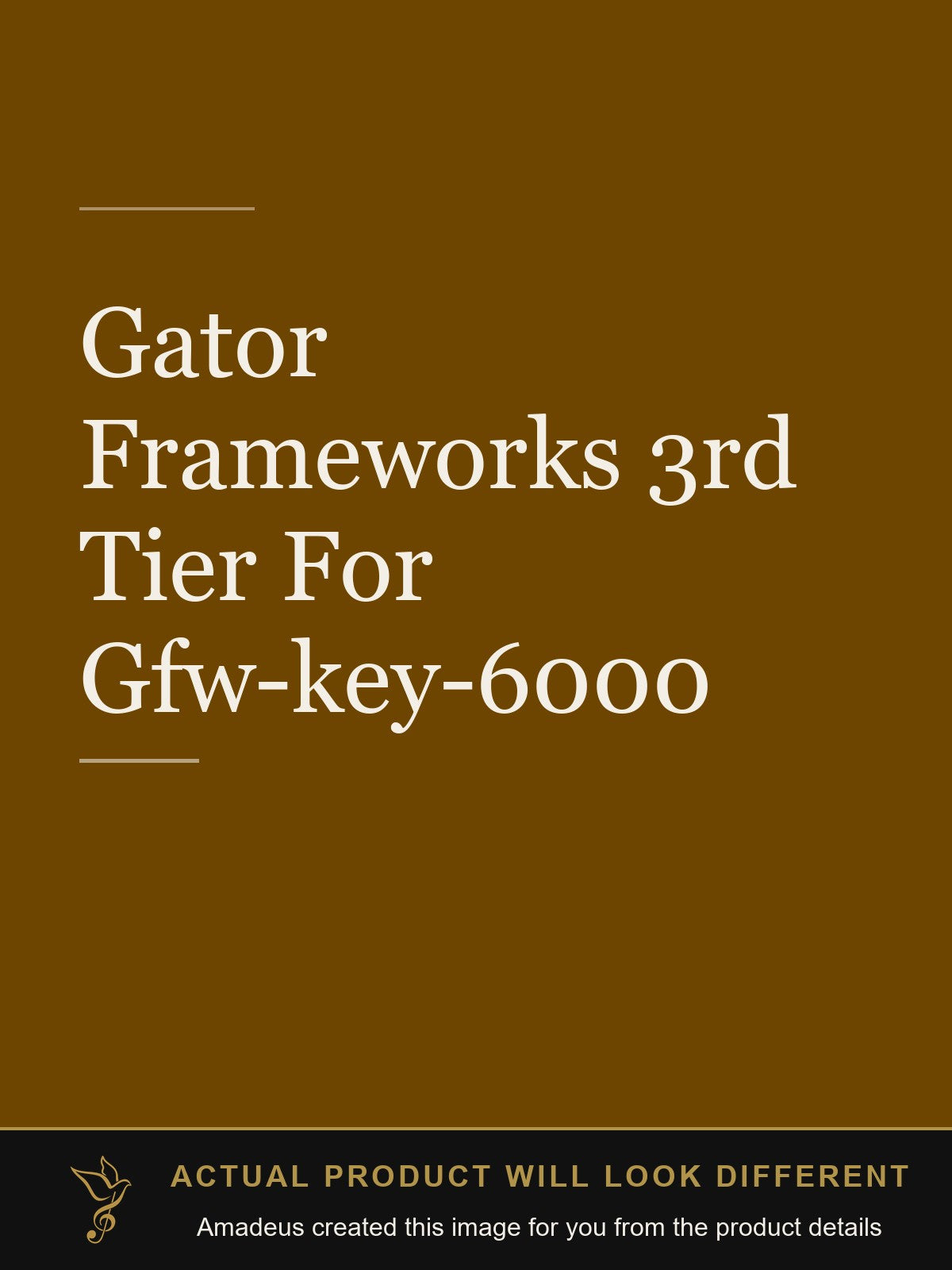 Gator Frameworks 3rd Tier For Gfw-key-6000 - Amadeus created this image from the product details; the actual product will look different