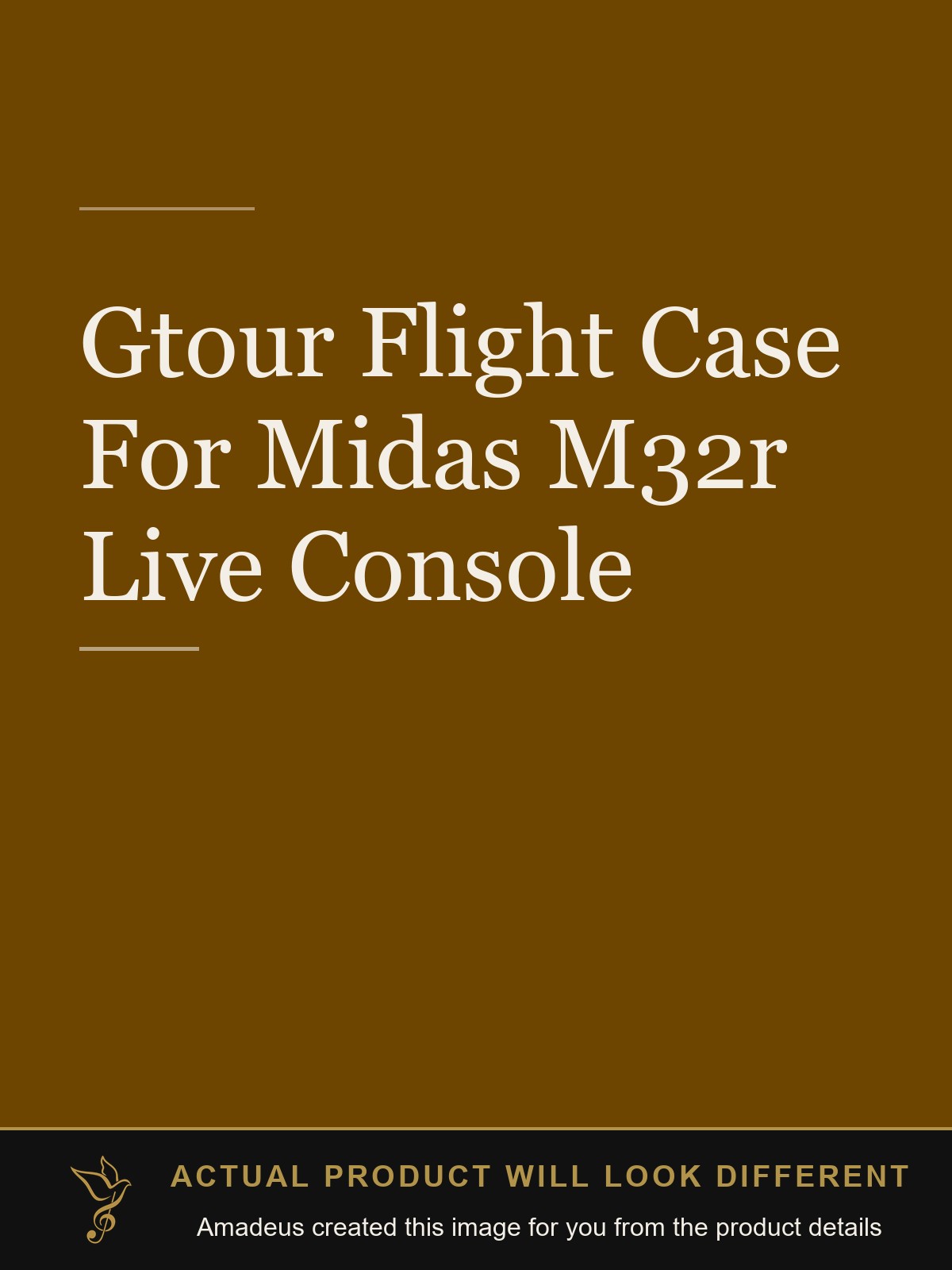 Gtour Flight Case For Midas M32r Live Console - Amadeus created this image from the product details; the actual product will look different