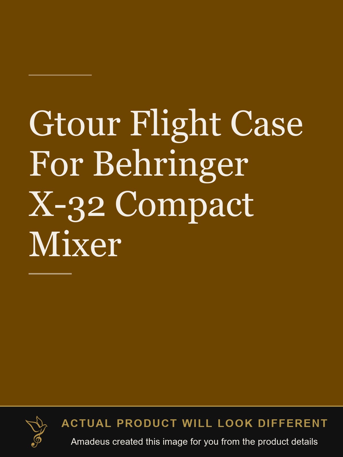 Gtour Flight Case For Behringer X-32 Compact Mixer - Amadeus created this image from the product details; the actual product will look different