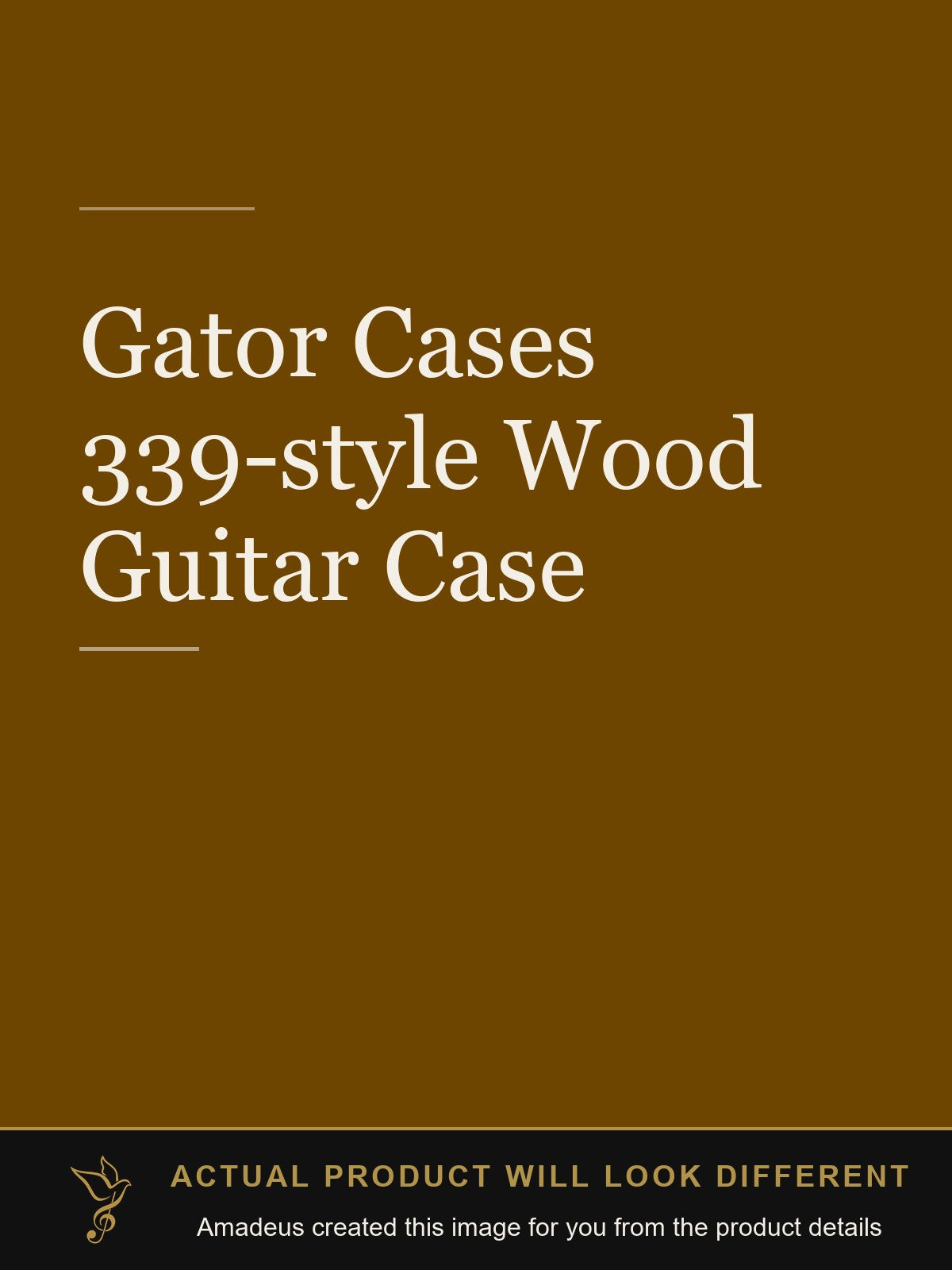Gator Cases 339-style Wood Guitar Case - Amadeus created this image from the product details; the actual product will look different