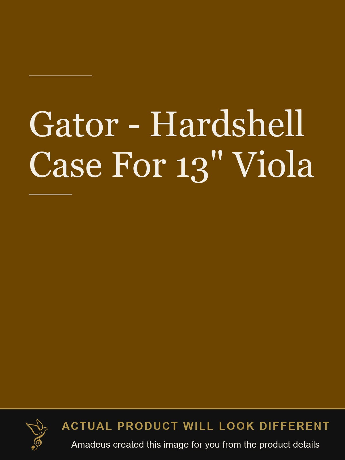Gator - Hardshell Case For 13" Viola - Amadeus created this image from the product details; the actual product will look different
