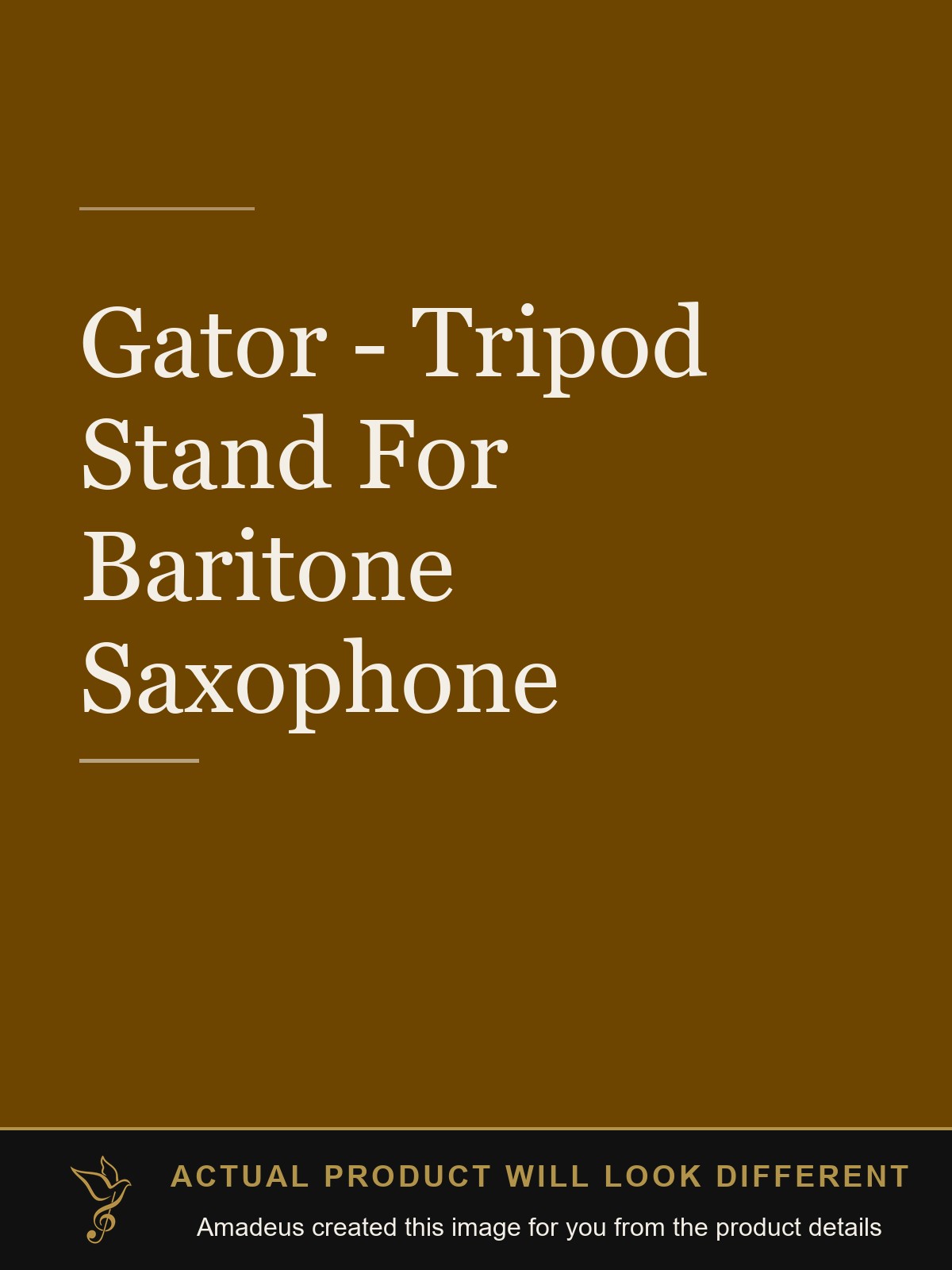 Gator - Tripod Stand For Baritone Saxophone - Amadeus created this image from the product details; the actual product will look different