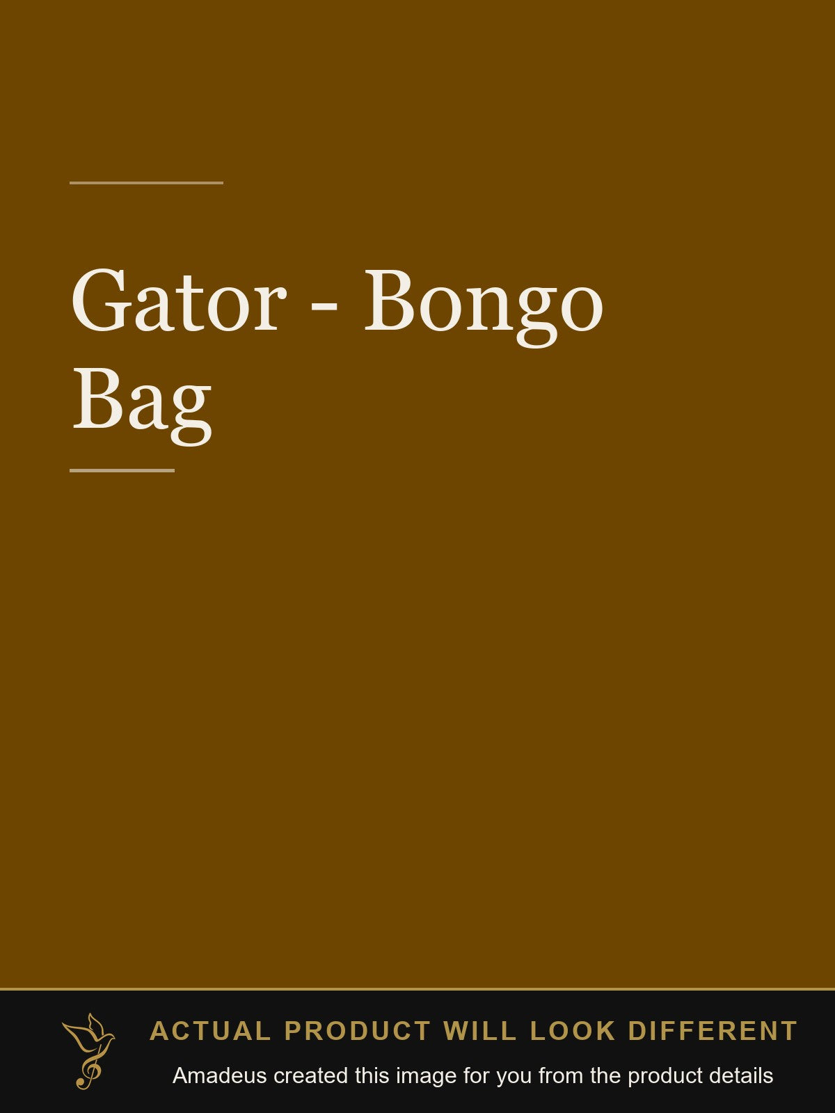 Gator - Bongo Bag - Amadeus created this image from the product details; the actual product will look different