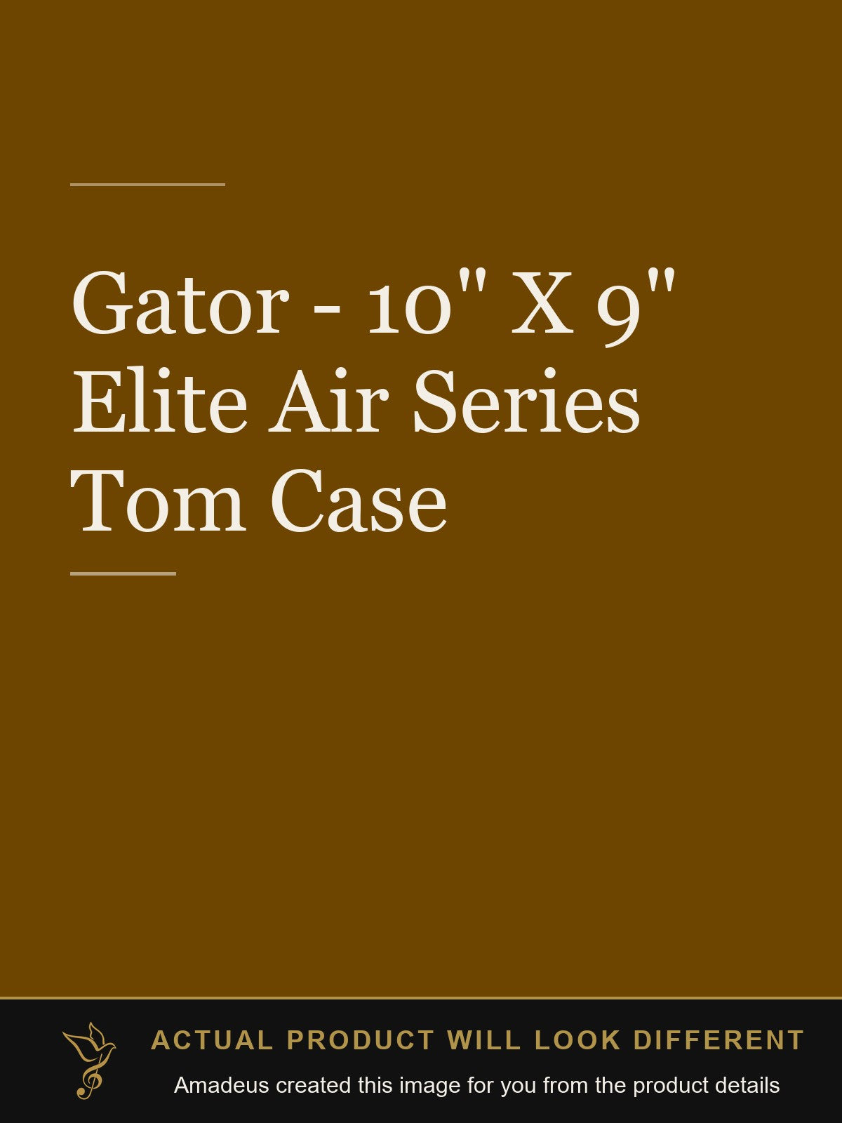 Gator - 10" X 9" Elite Air Series Tom Case - Amadeus created this image from the product details; the actual product will look different