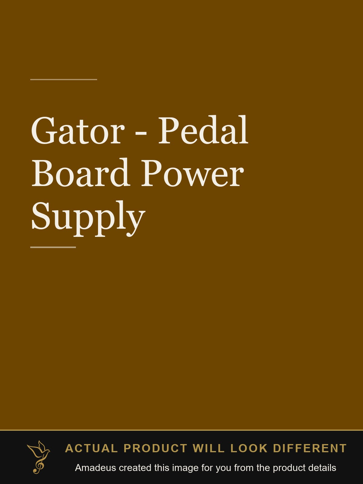 Gator - Pedal Board Power Supply - Amadeus created this image from the product details; the actual product will look different
