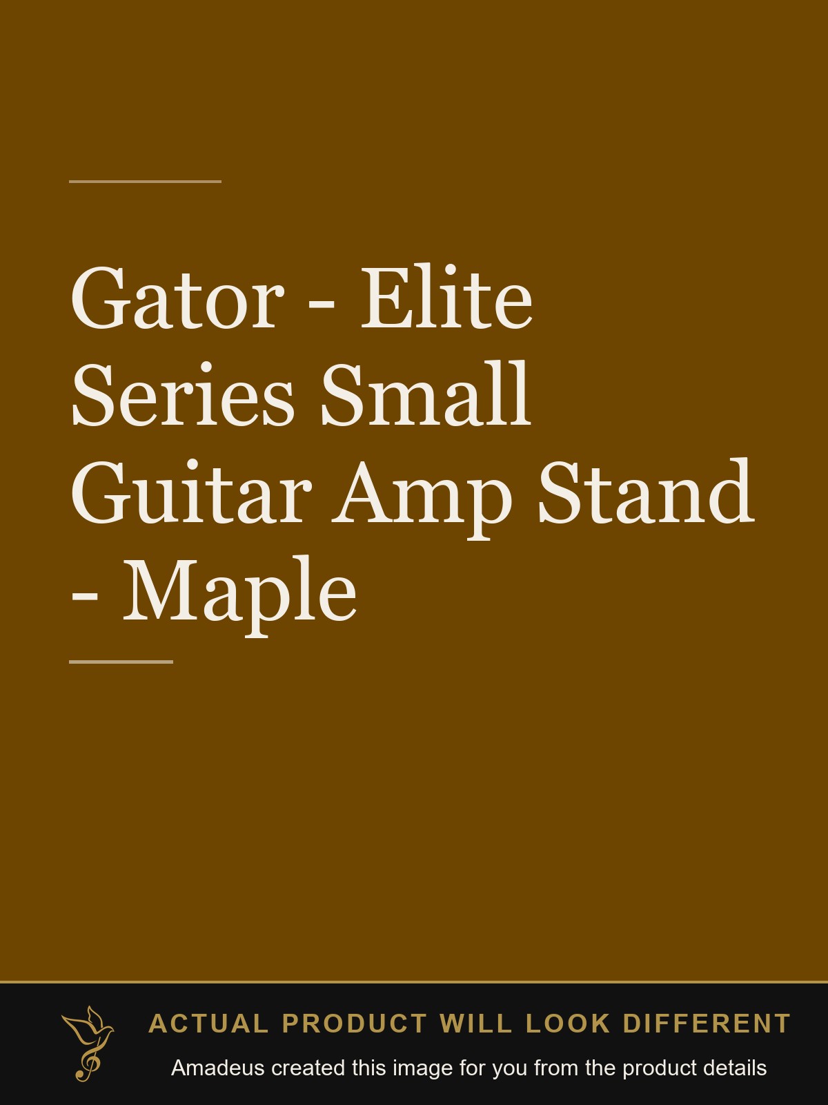 Gator - Elite Series Small Guitar Amp Stand - Maple - Amadeus created this image from the product details; the actual product will look different