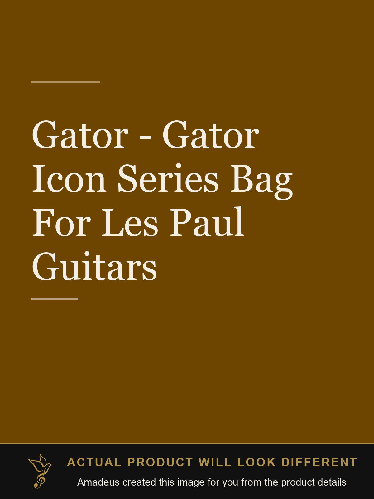 Gator - Gator Icon Series Bag For Les Paul Guitars - Amadeus created this image from the product details; the actual product will look different