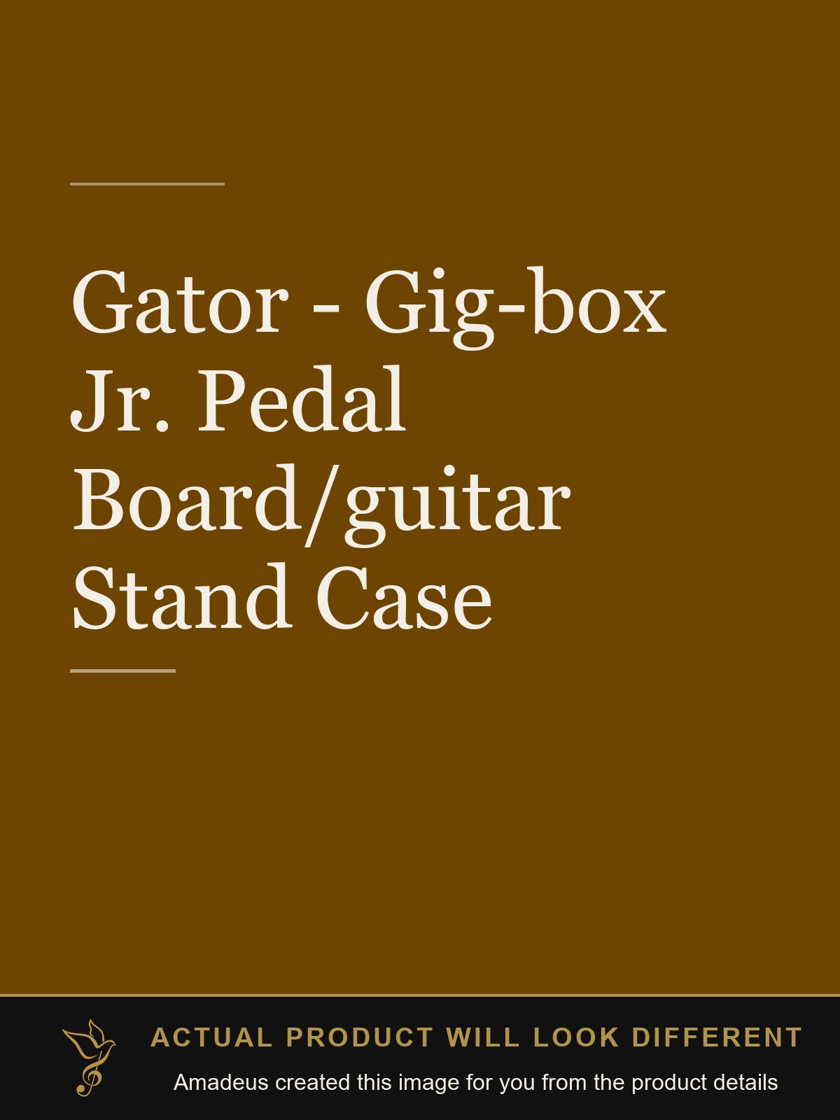 Gator - Gig-box Jr. Pedal Board/guitar Stand Case - Amadeus created this image from the product details; the actual product will look different