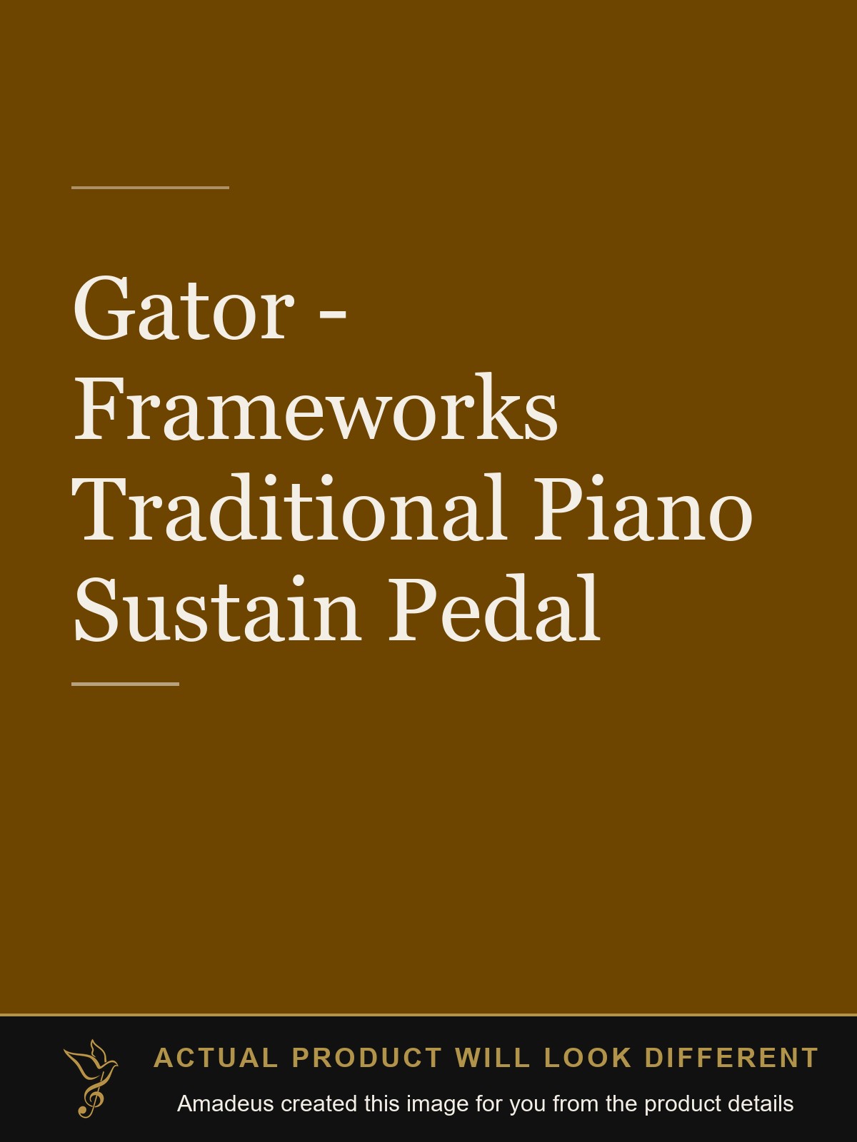 Gator - Frameworks Traditional Piano Sustain Pedal - Amadeus created this image from the product details; the actual product will look different