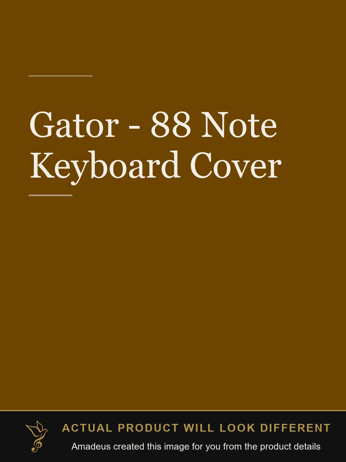 Gator - 88 Note Keyboard Cover - Amadeus created this image from the product details; the actual product will look different