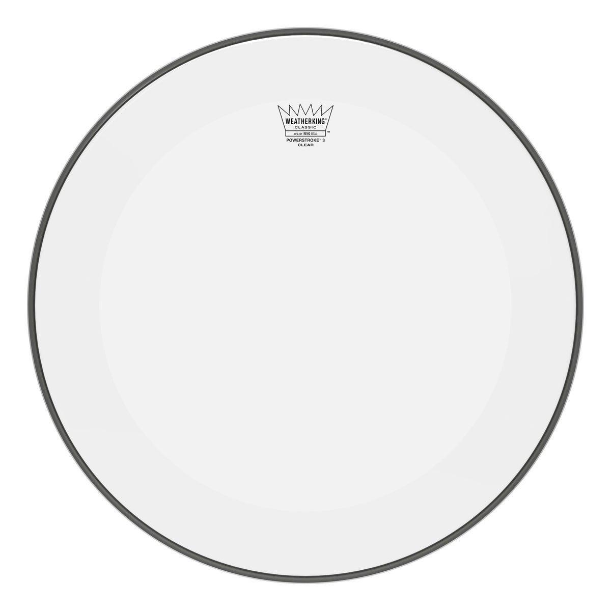 Product Cover for Bass, Classic, Powerstroke 3, Clear, 18" Diameter, No Stripe