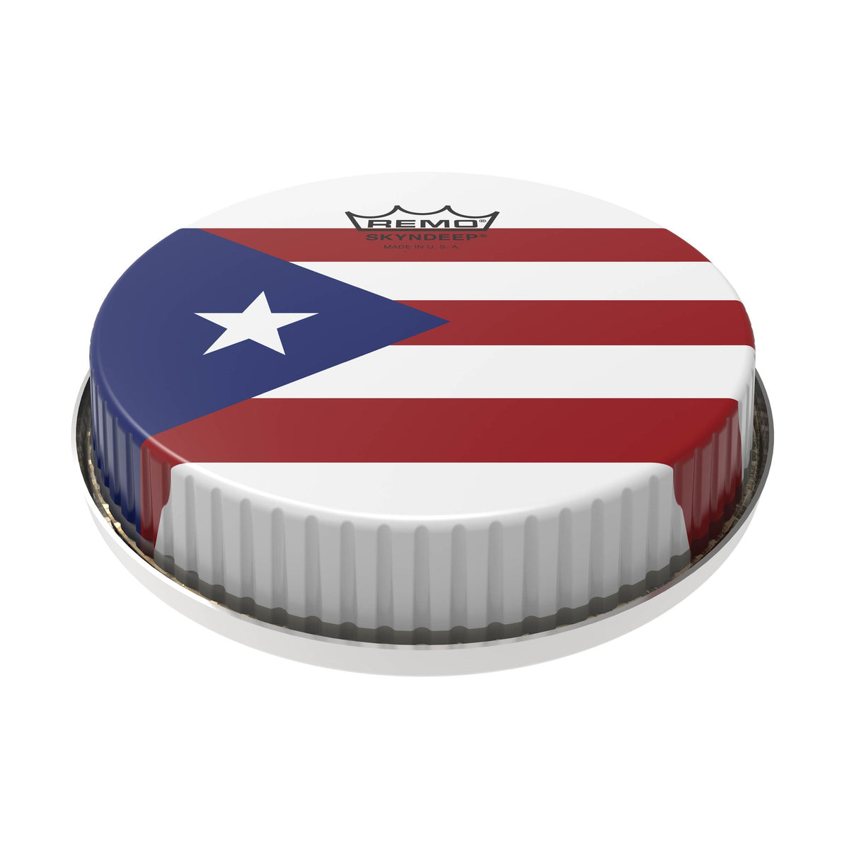 Product Cover for Bongo Drumhead, R-series, 7.15", Skyndeep, ”puerto Rican Flag“ Graphic