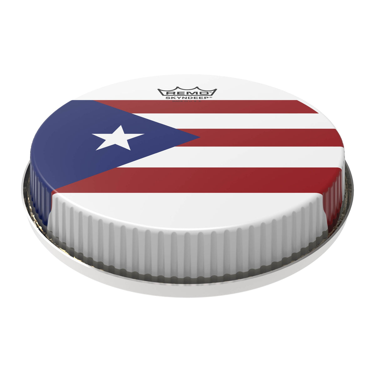 Product Cover for Bongo Drumhead, R-series, 8.50", Skyndeep, ”puerto Rican Flag“ Graphic