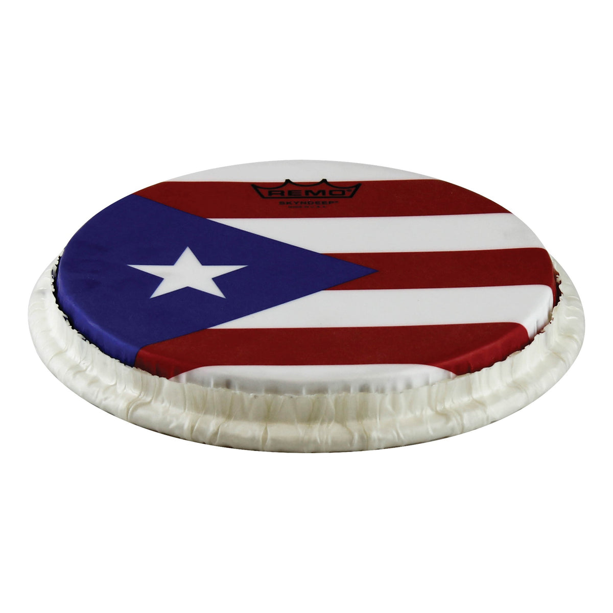 Product Cover for Bongo Drumhead, Tucked, 8.5", Skyndeep, ”puerto Rican Flag“ Graphic