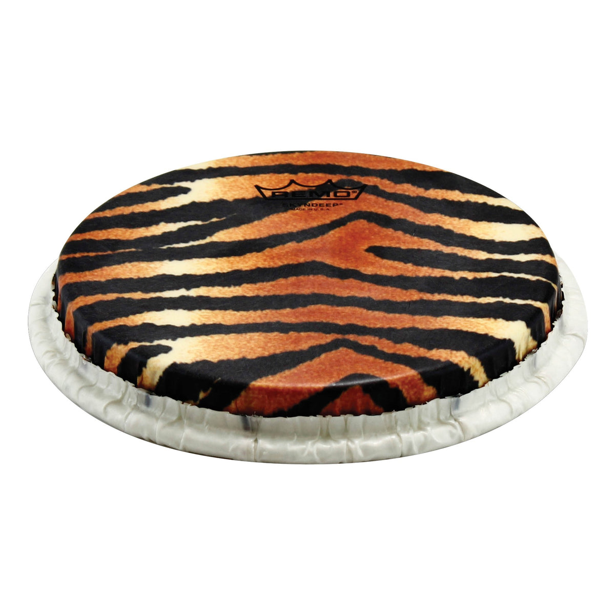 Product Cover for Bongo Drumhead, Tucked, 9", Skyndeep, ”tiger Stripe“ Graphic