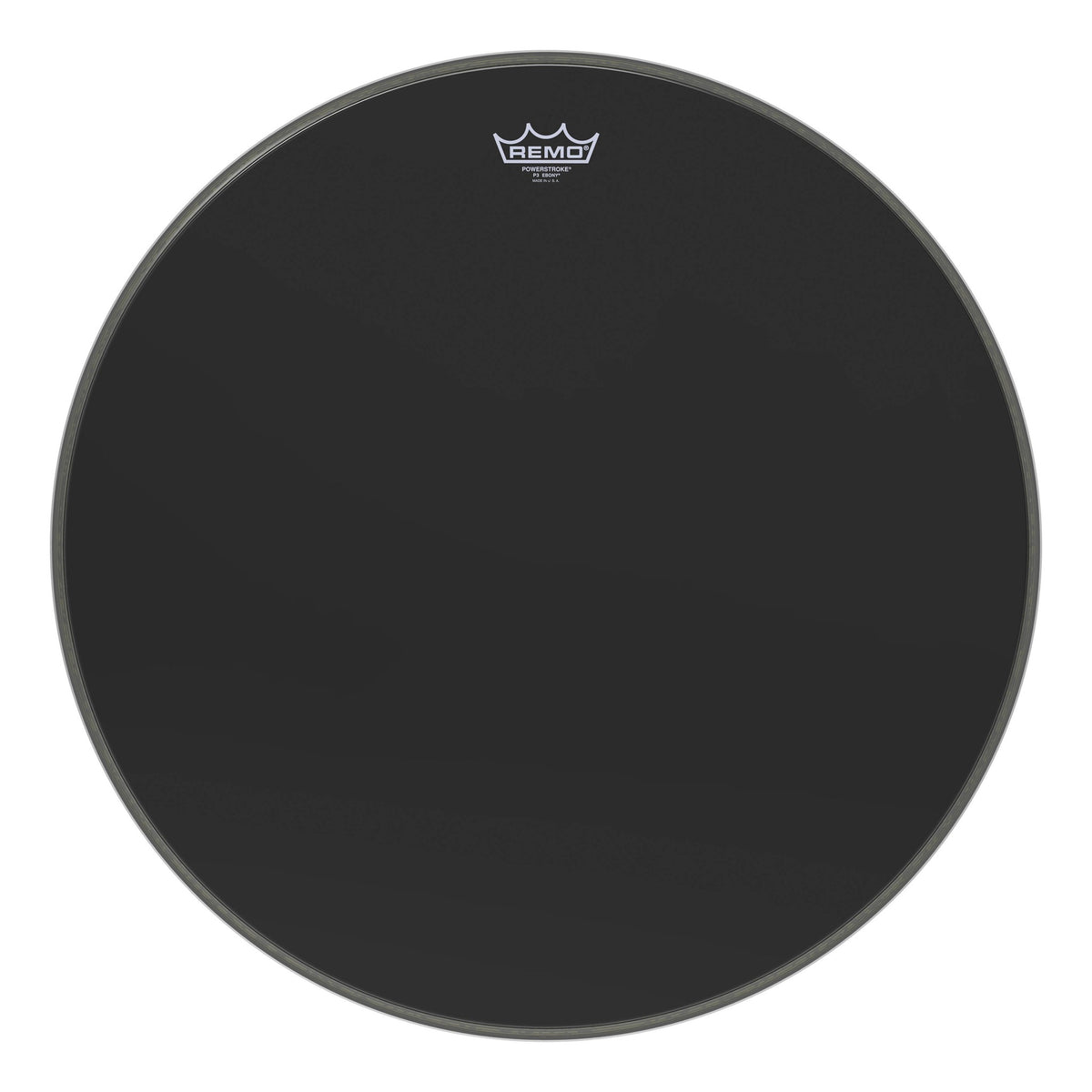 Product Cover for Bass, Powerstroke 3, Ebony, 24" Diameter, 5" Black Dynamo