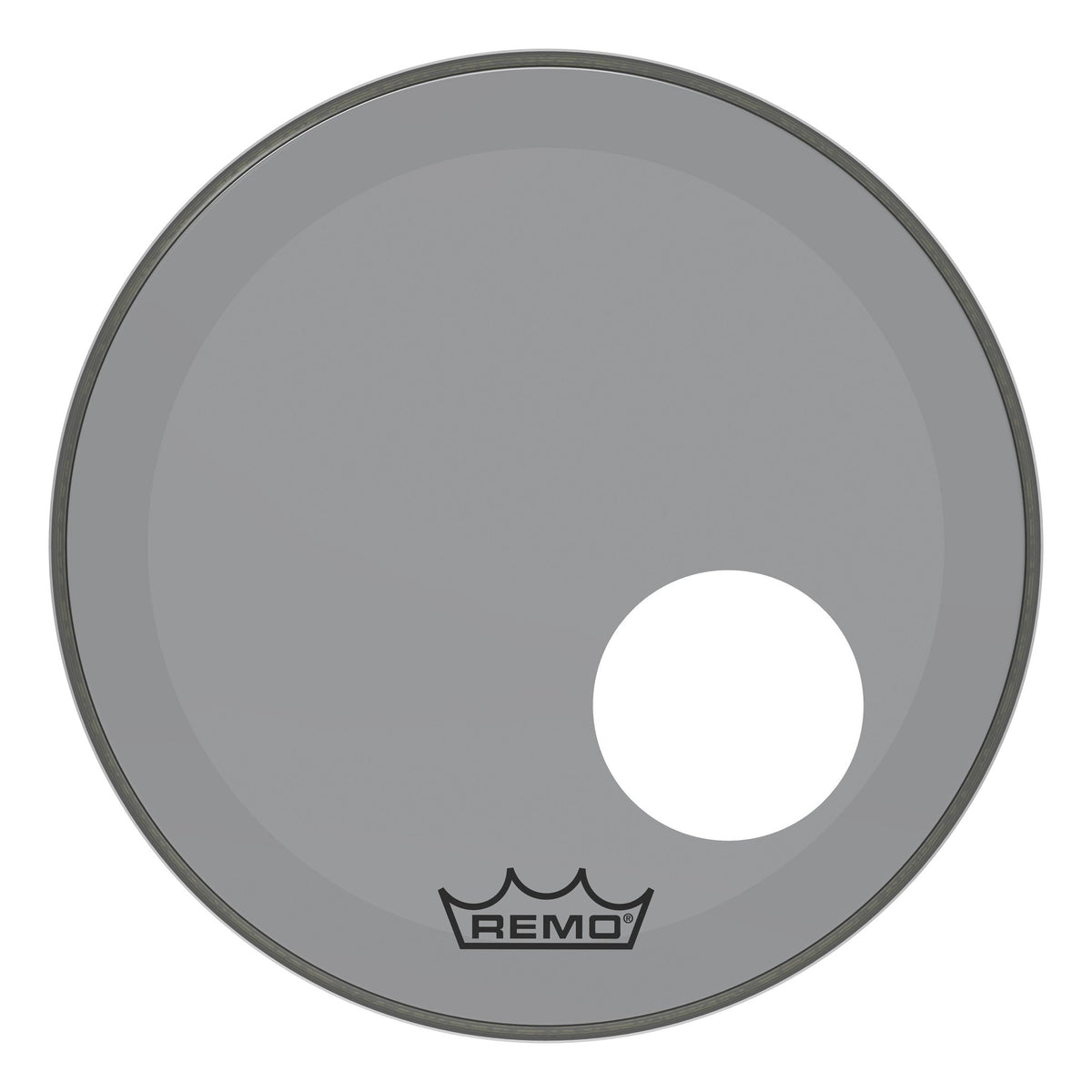 Product Cover for Bass, Powerstroke 3, Colortone, 18" Diameter, Smoke, 5" Offset Hole